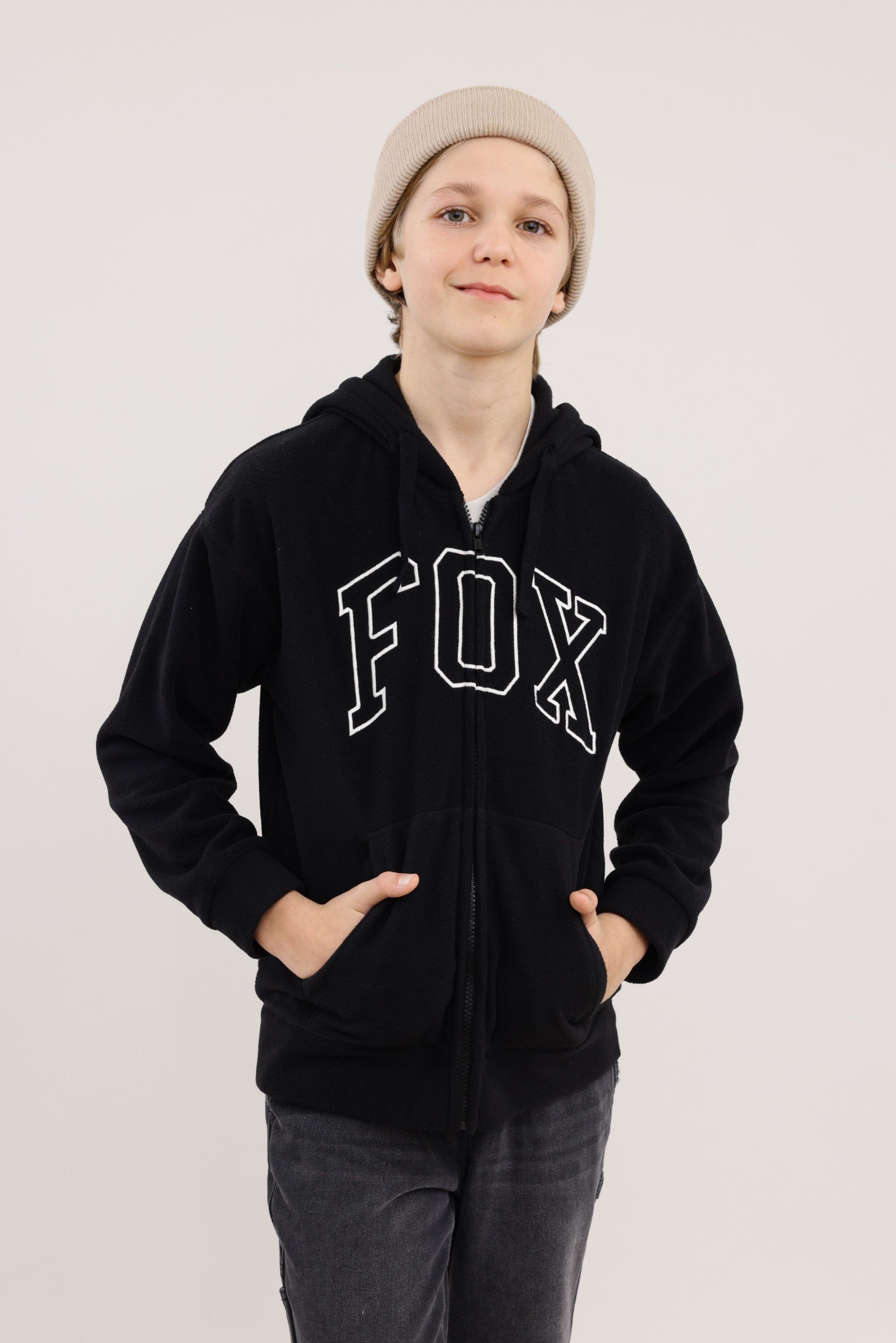 FOX בנים פליזים קפוצ'ון פליז פוקס קפוצ'ון פליז פוקס