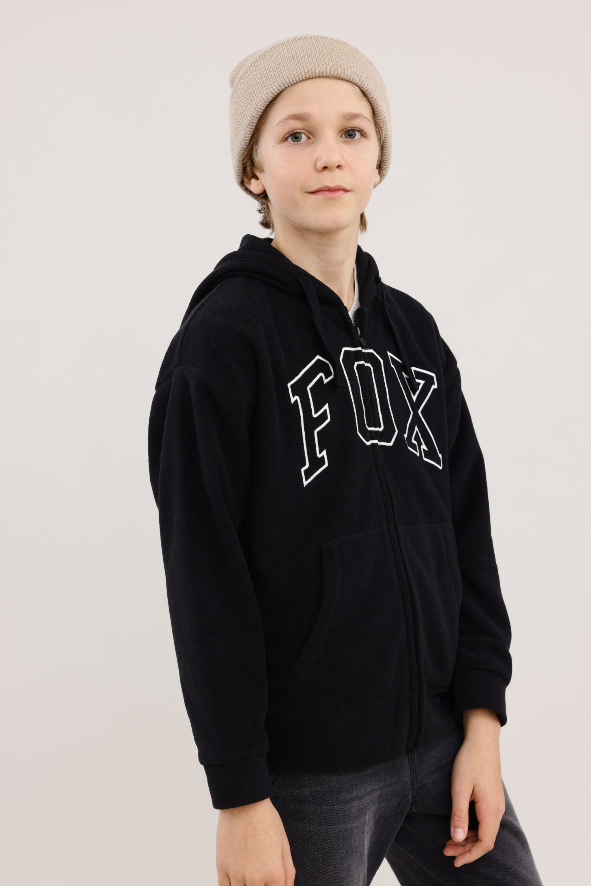 FOX בנים פליזים קפוצ'ון פליז פוקס קפוצ'ון פליז פוקס