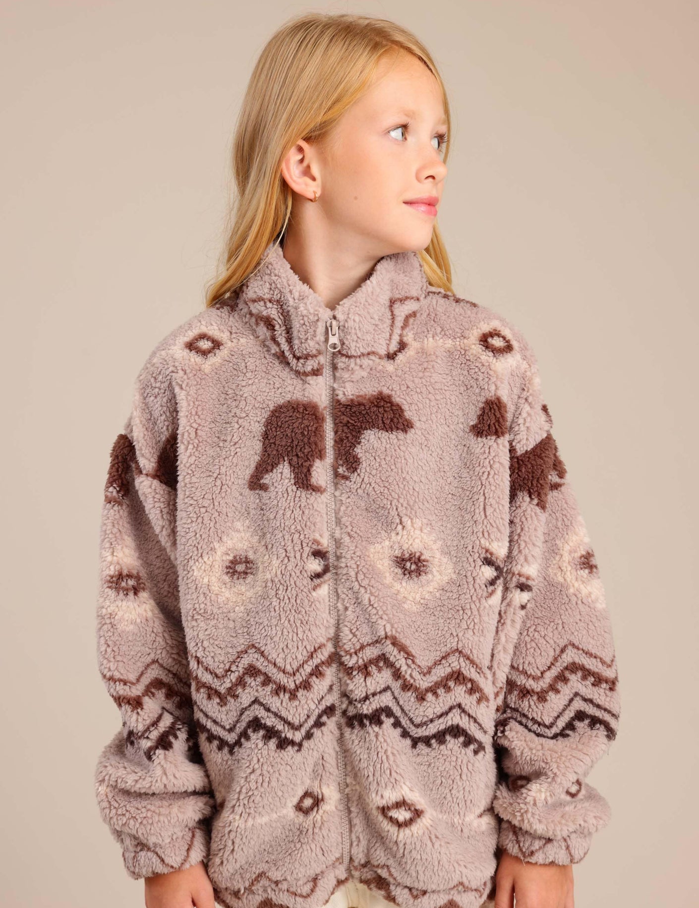 FOX בנות קרדיגן קרדיגן עם הדפס דובים קרדיגן עם הדפס דובים