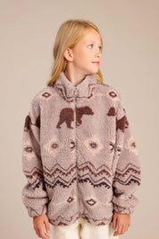 FOX בנות קרדיגן קרדיגן עם הדפס דובים קרדיגן עם הדפס דובים