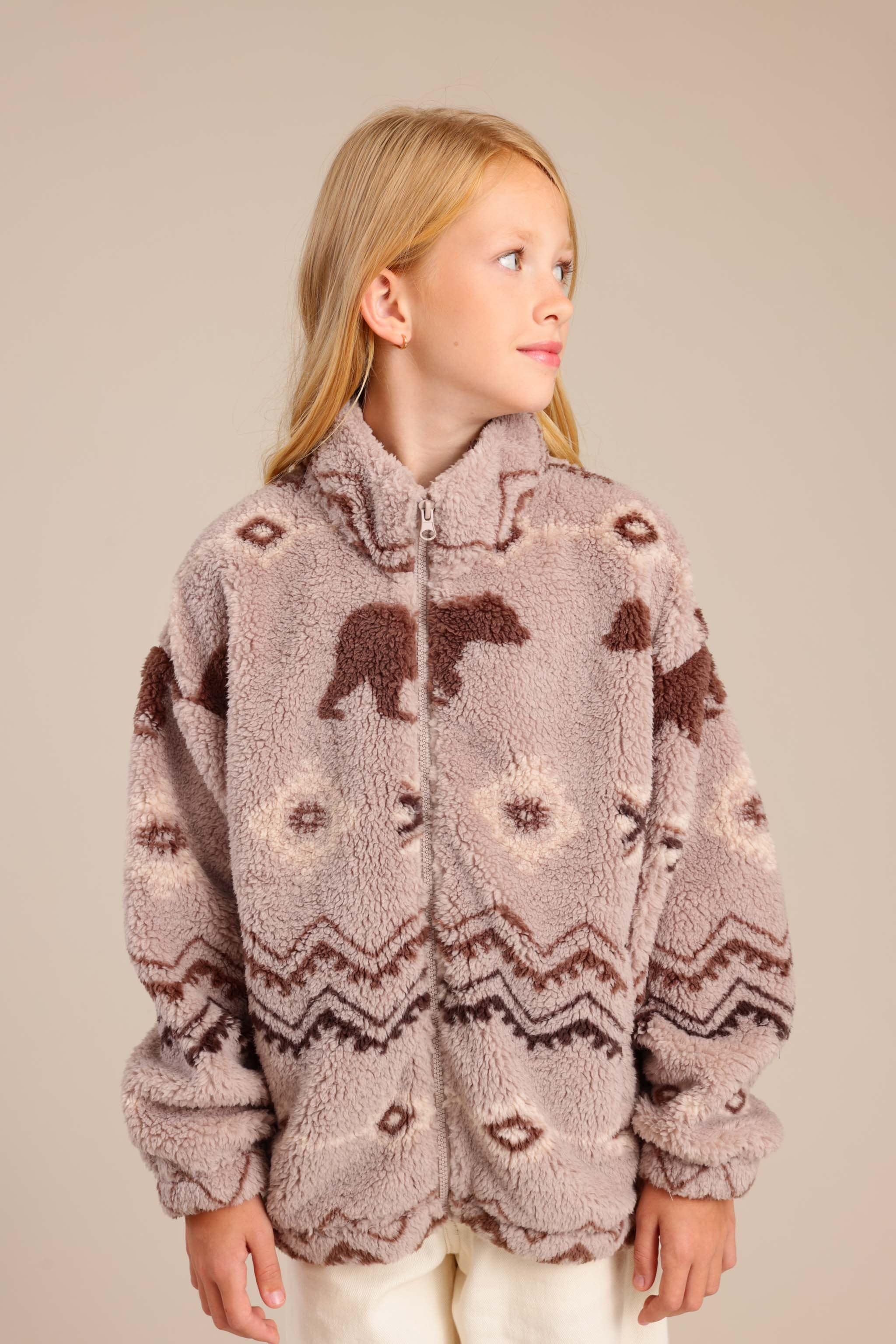 FOX בנות קרדיגן קרדיגן עם הדפס דובים קרדיגן עם הדפס דובים