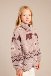 FOX בנות קרדיגן קרדיגן עם הדפס דובים קרדיגן עם הדפס דובים