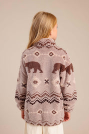 FOX בנות קרדיגן קרדיגן עם הדפס דובים קרדיגן עם הדפס דובים