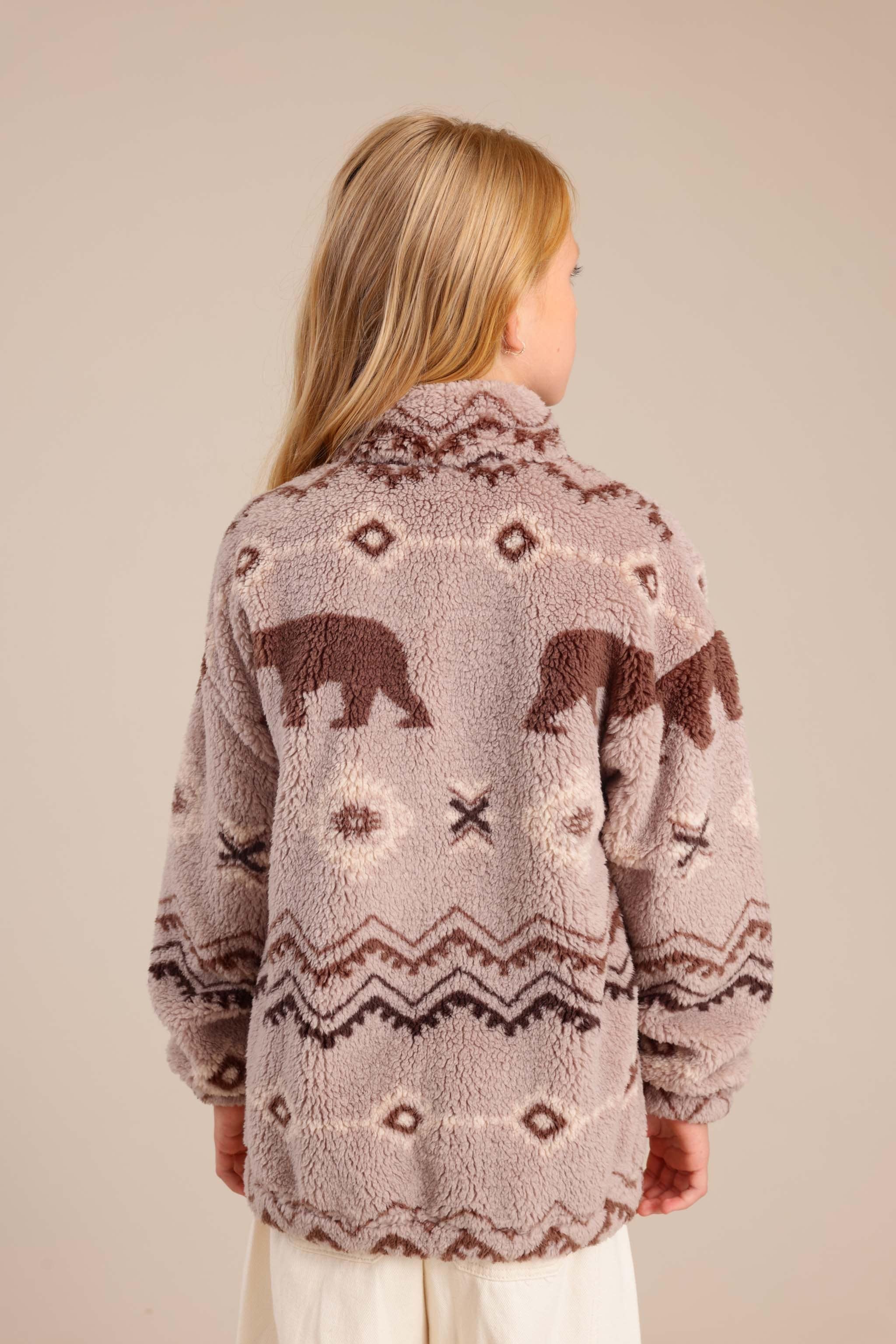 FOX בנות קרדיגן קרדיגן עם הדפס דובים קרדיגן עם הדפס דובים