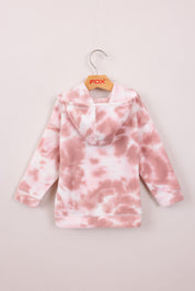 FOX תינוקות בנות פליזים קפוצ'ון פליז עם לוגו FOX קפוצ'ון פליז עם לוגו FOX