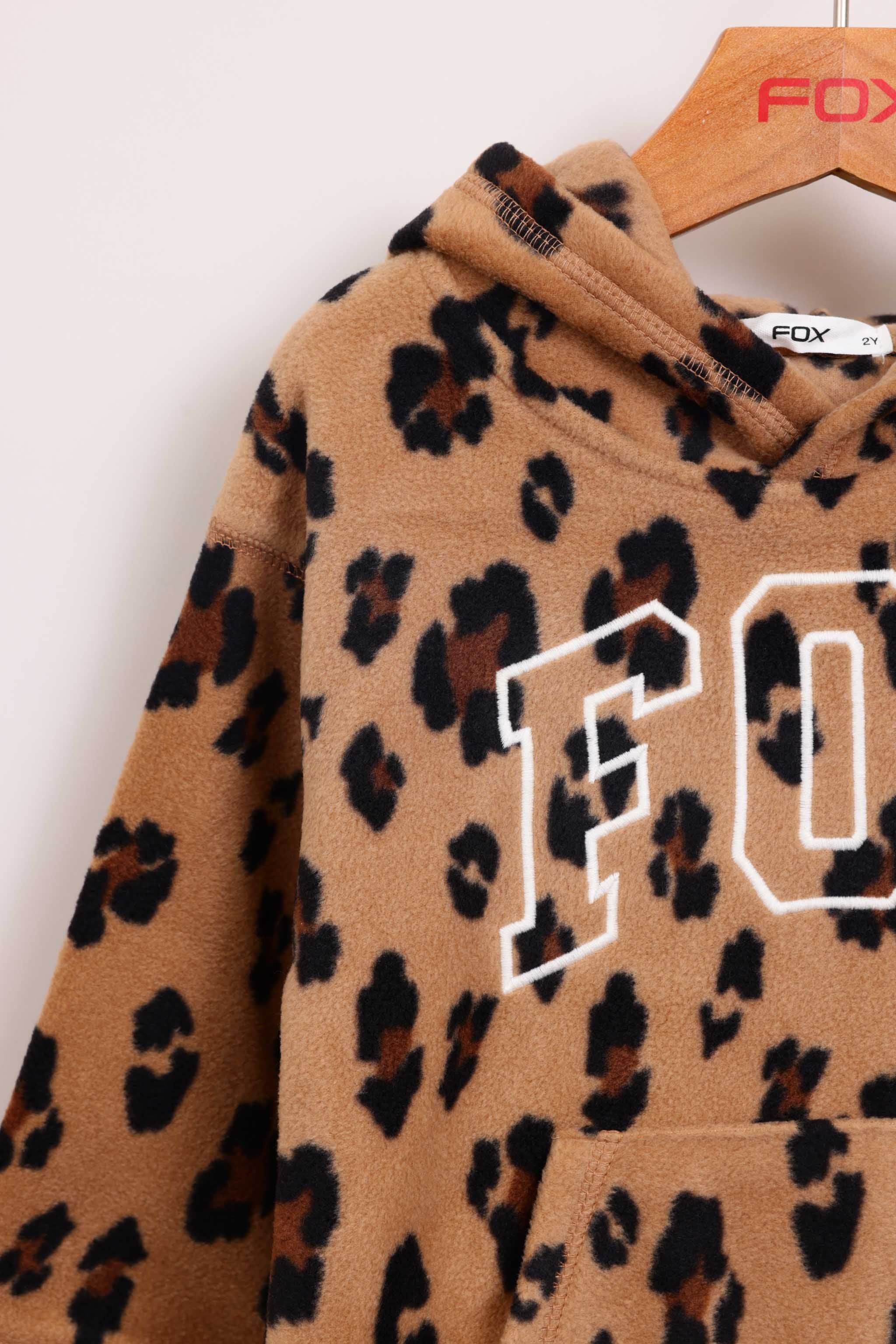 FOX תינוקות בנות פליזים קפוצ'ון פליז פוקס קפוצ'ון פליז פוקס