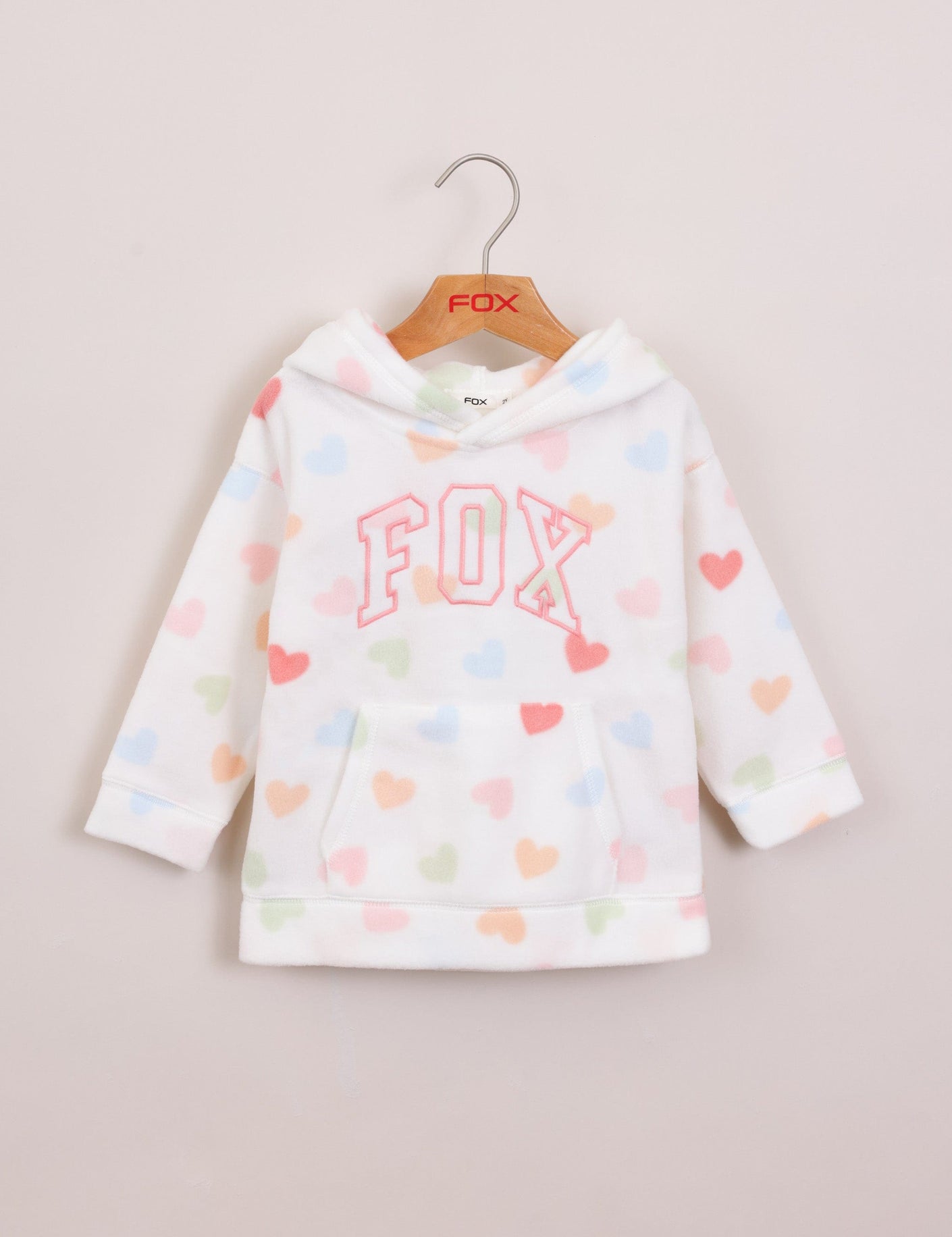 FOX תינוקות בנות פליזים קפוצ'ון פליז פוקס קפוצ'ון פליז פוקס