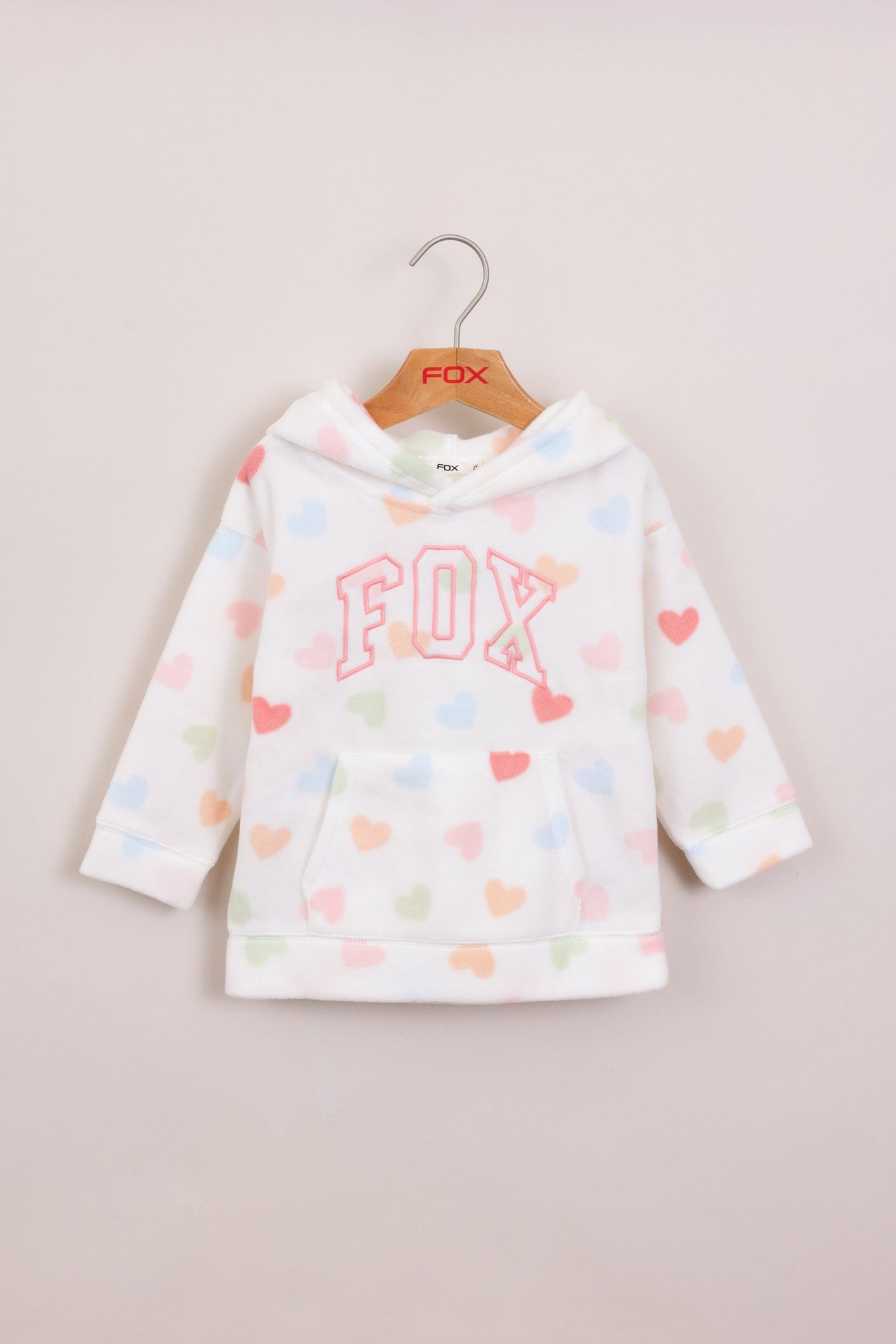 FOX תינוקות בנות פליזים קפוצ'ון פליז פוקס קפוצ'ון פליז פוקס