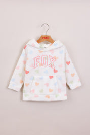 FOX תינוקות בנות פליזים קפוצ'ון פליז פוקס קפוצ'ון פליז פוקס