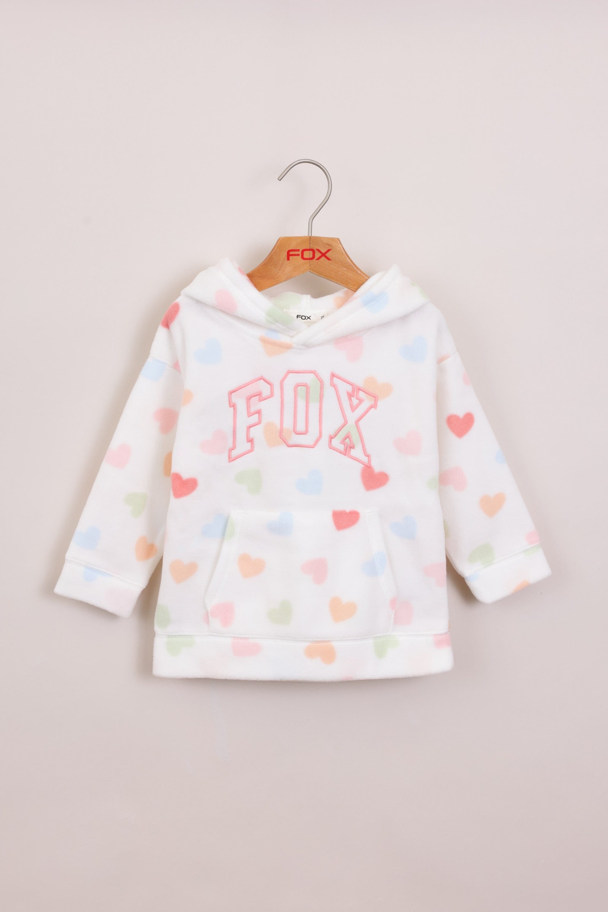 FOX תינוקות בנות פליזים קפוצ'ון פליז פוקס קפוצ'ון פליז פוקס