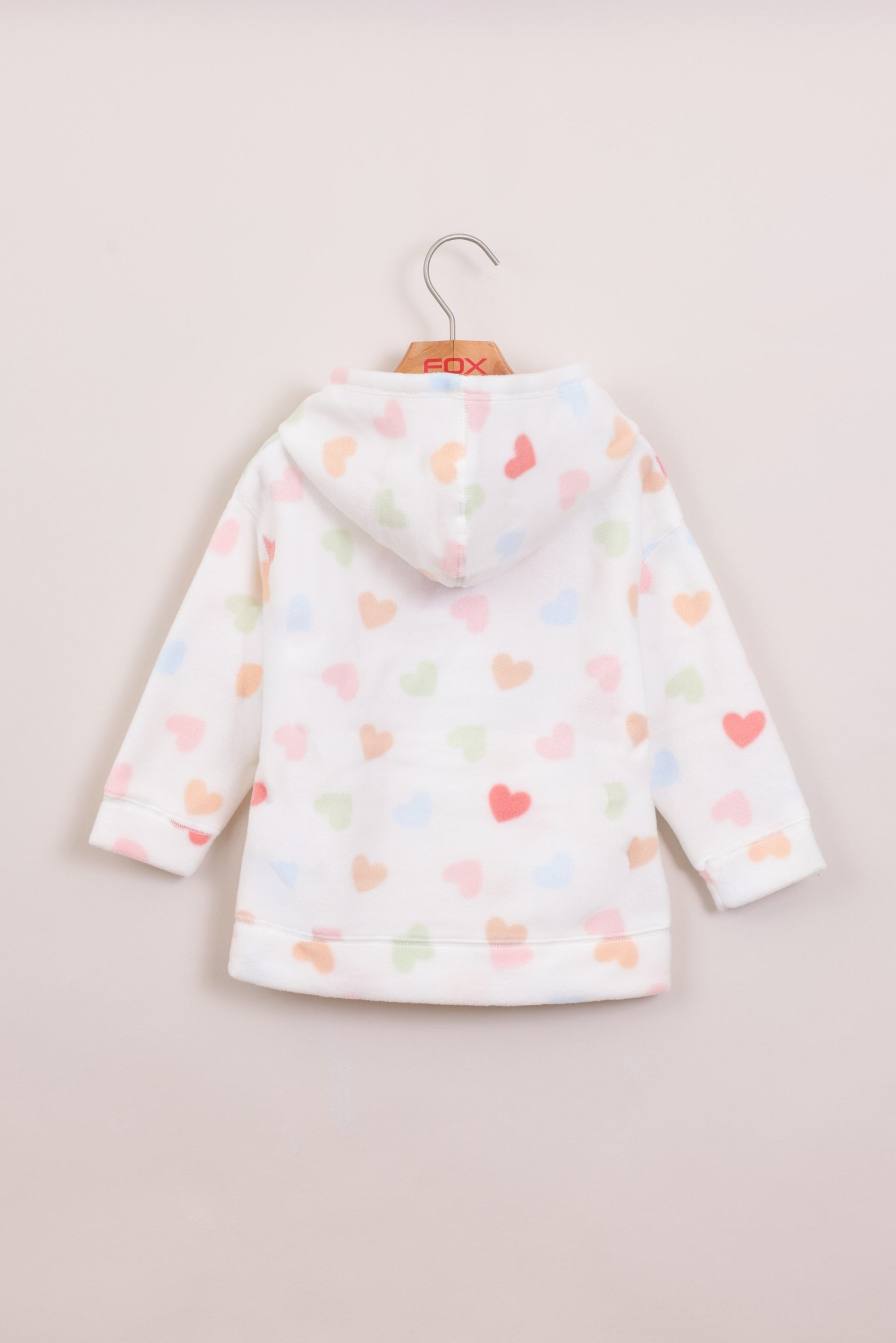 FOX תינוקות בנות פליזים קפוצ'ון פליז פוקס קפוצ'ון פליז פוקס