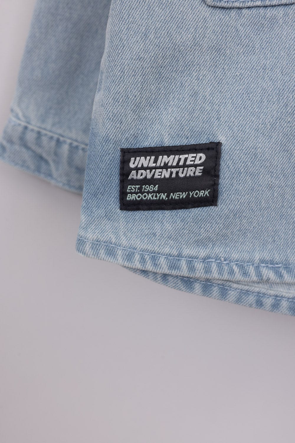 FOX תינוקות בנים אחר ג'קט ג'ינס קפוצ'ון ג'קט ג'ינס קפוצ'ון