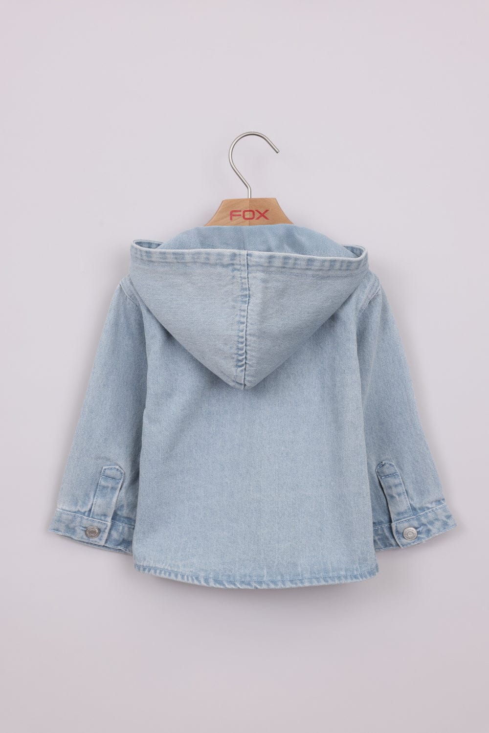 FOX תינוקות בנים אחר ג'קט ג'ינס קפוצ'ון ג'קט ג'ינס קפוצ'ון
