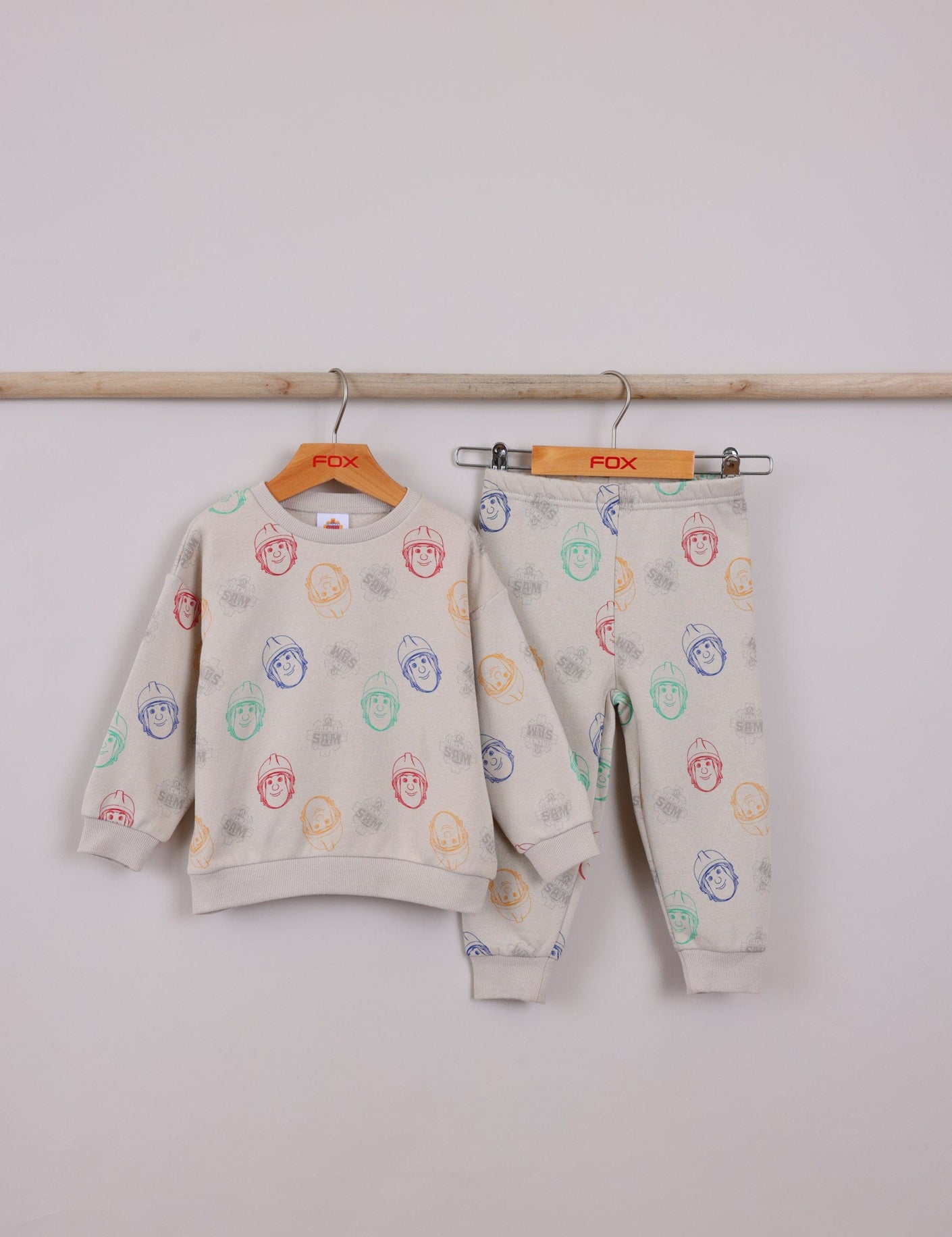 FOX תינוקות בנים אחר פיג'מה פוטר ממותגת סמי הכבאי פיג'מה פוטר ממותגת סמי הכבאי