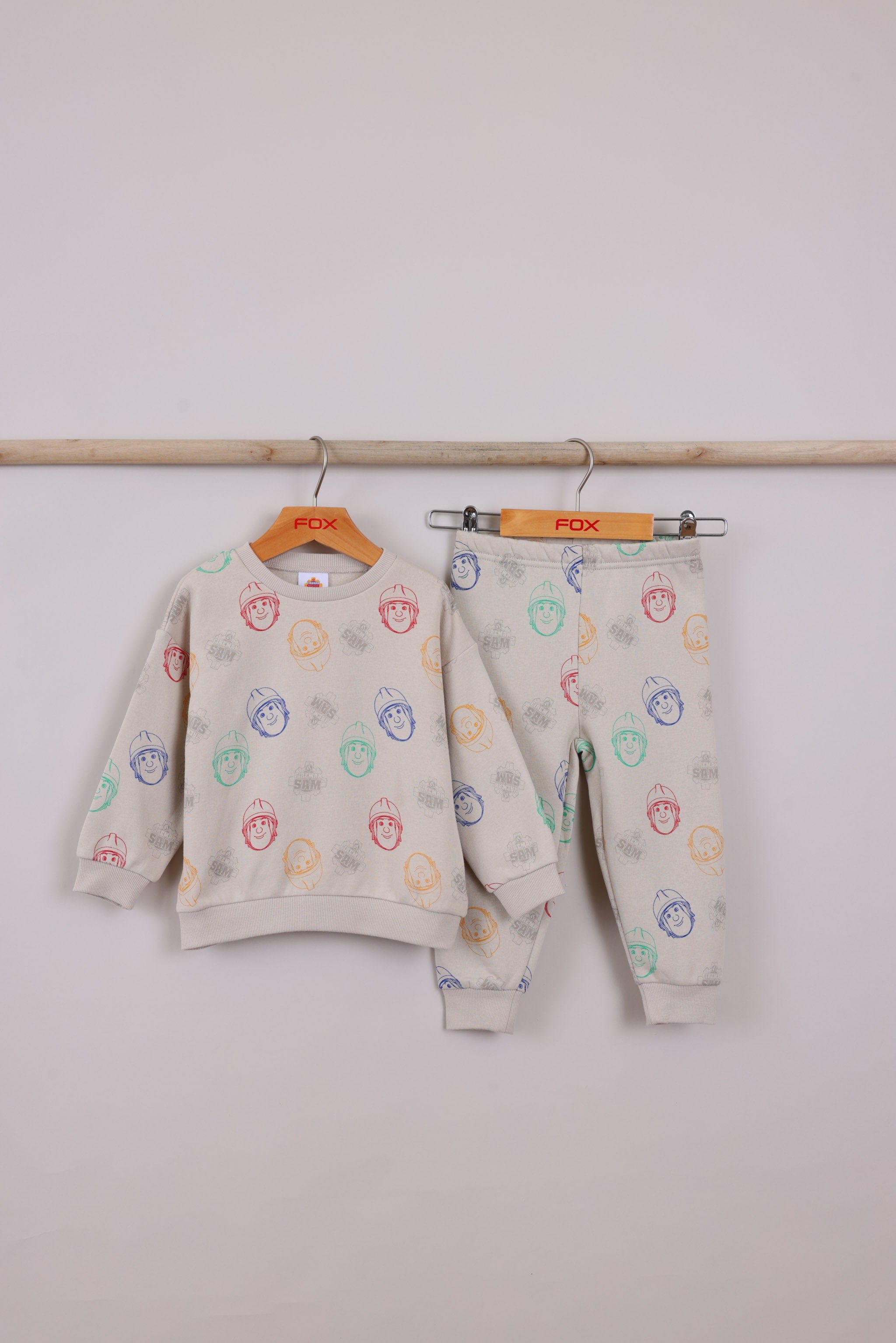 FOX תינוקות בנים אחר פיג'מה פוטר ממותגת סמי הכבאי פיג'מה פוטר ממותגת סמי הכבאי
