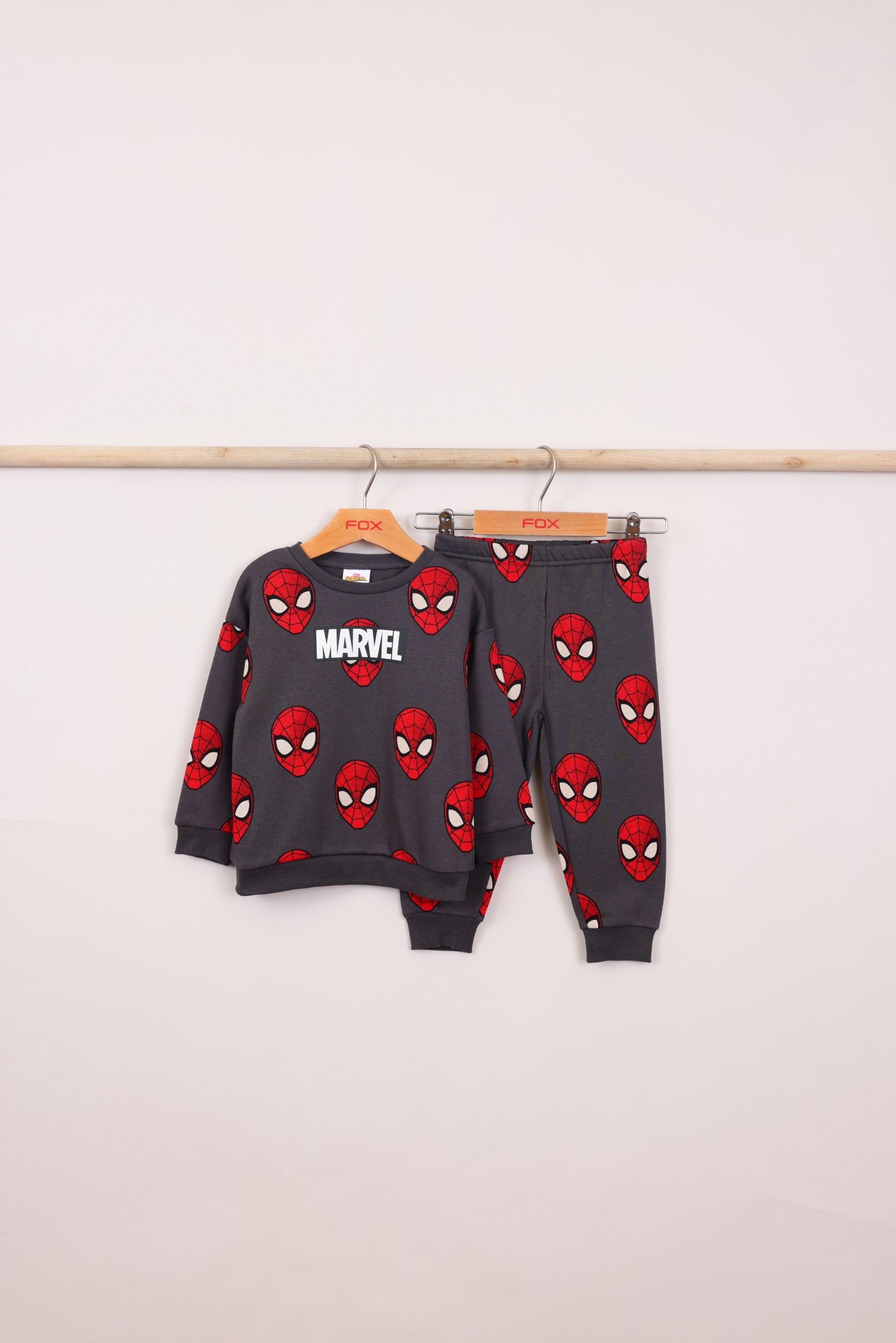 FOX תינוקות בנים אחר פיג'מה פוטר ממותגת מארוול ספיידרמן פיג'מה פוטר ממותגת מארוול ספיידרמן