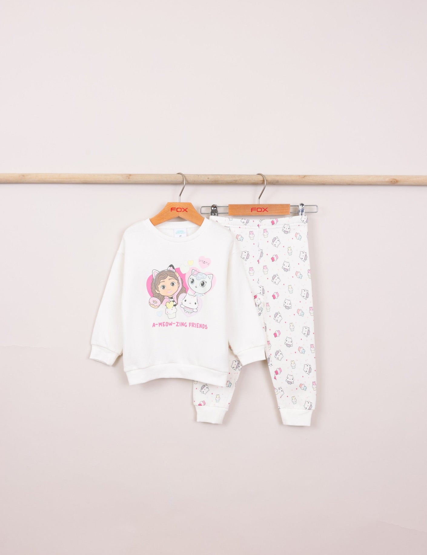 FOX תינוקות בנות אחר פיג'מה פוטר ממותגת ב.הבובות של גבי פיג'מה פוטר ממותגת ב.הבובות של גבי