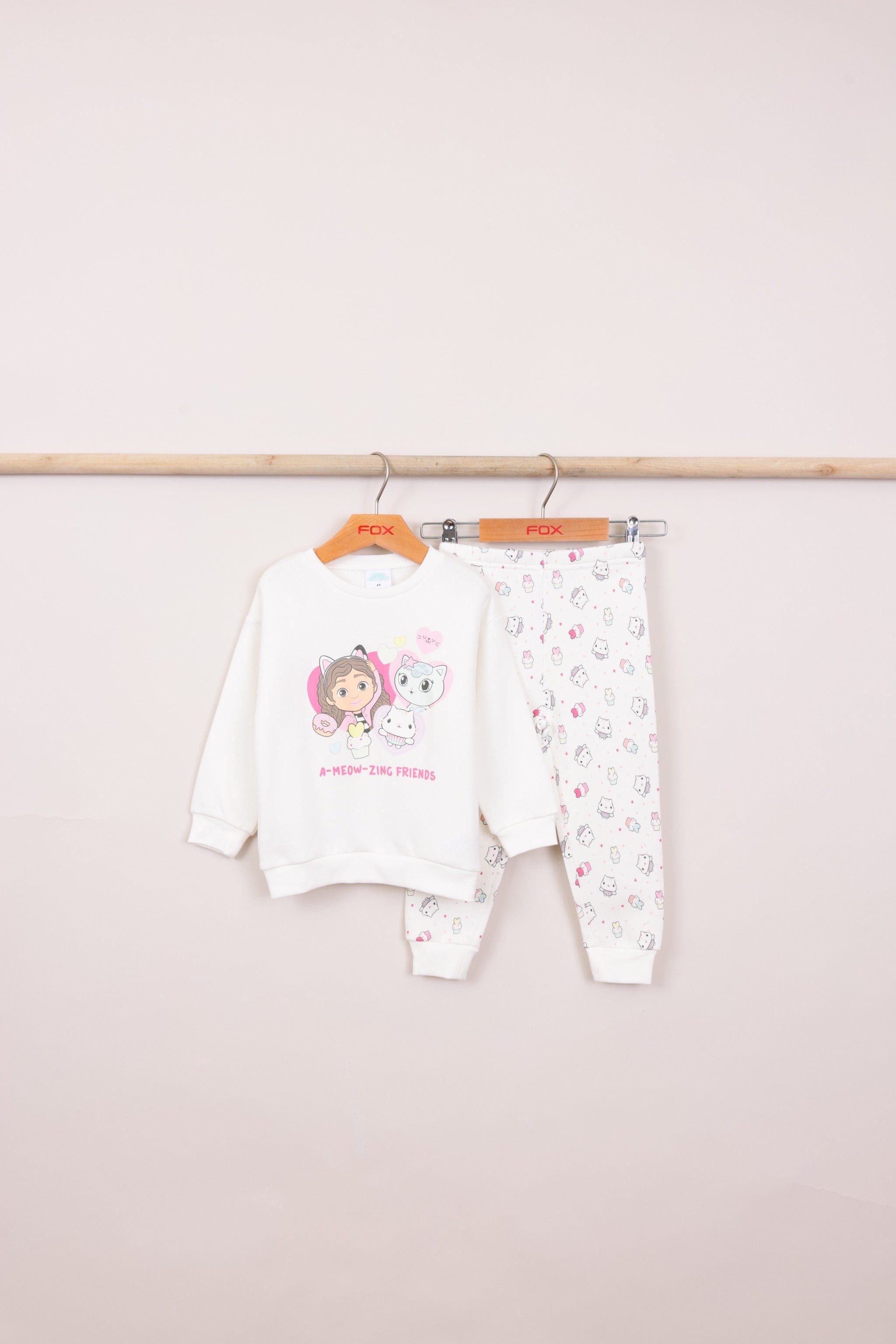 FOX תינוקות בנות אחר פיג'מה פוטר ממותגת ב.הבובות של גבי פיג'מה פוטר ממותגת ב.הבובות של גבי