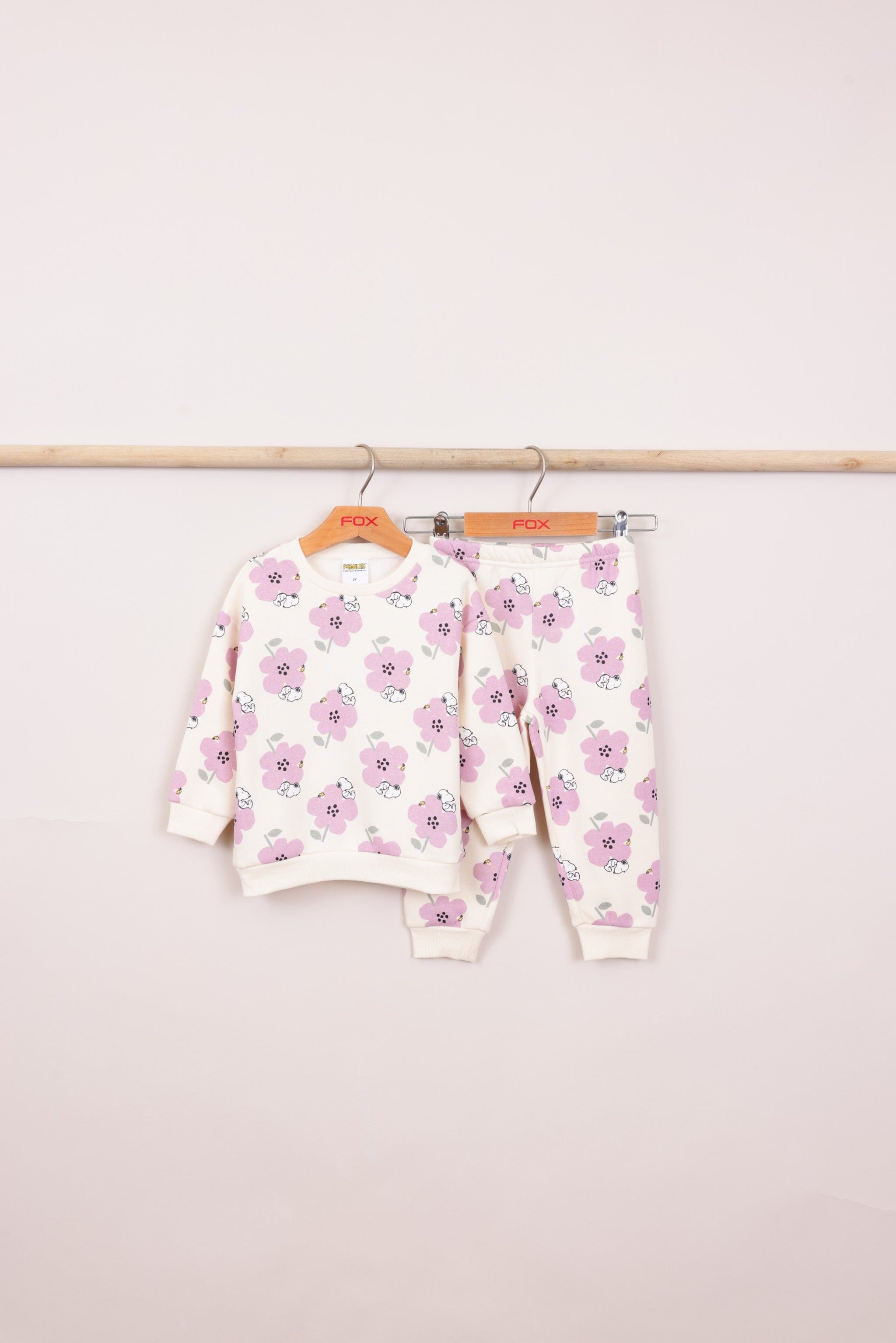 FOX תינוקות בנות אחר פיג'מה פוטר ממותגת סנופי פיג'מה פוטר ממותגת סנופי