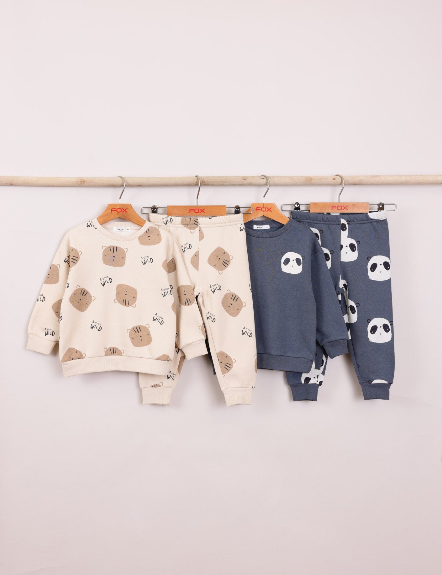 FOX תינוקות בנים אחר מארז 2 פיג'מות פוטר עם הדפס מארז 2 פיג'מות פוטר עם הדפס