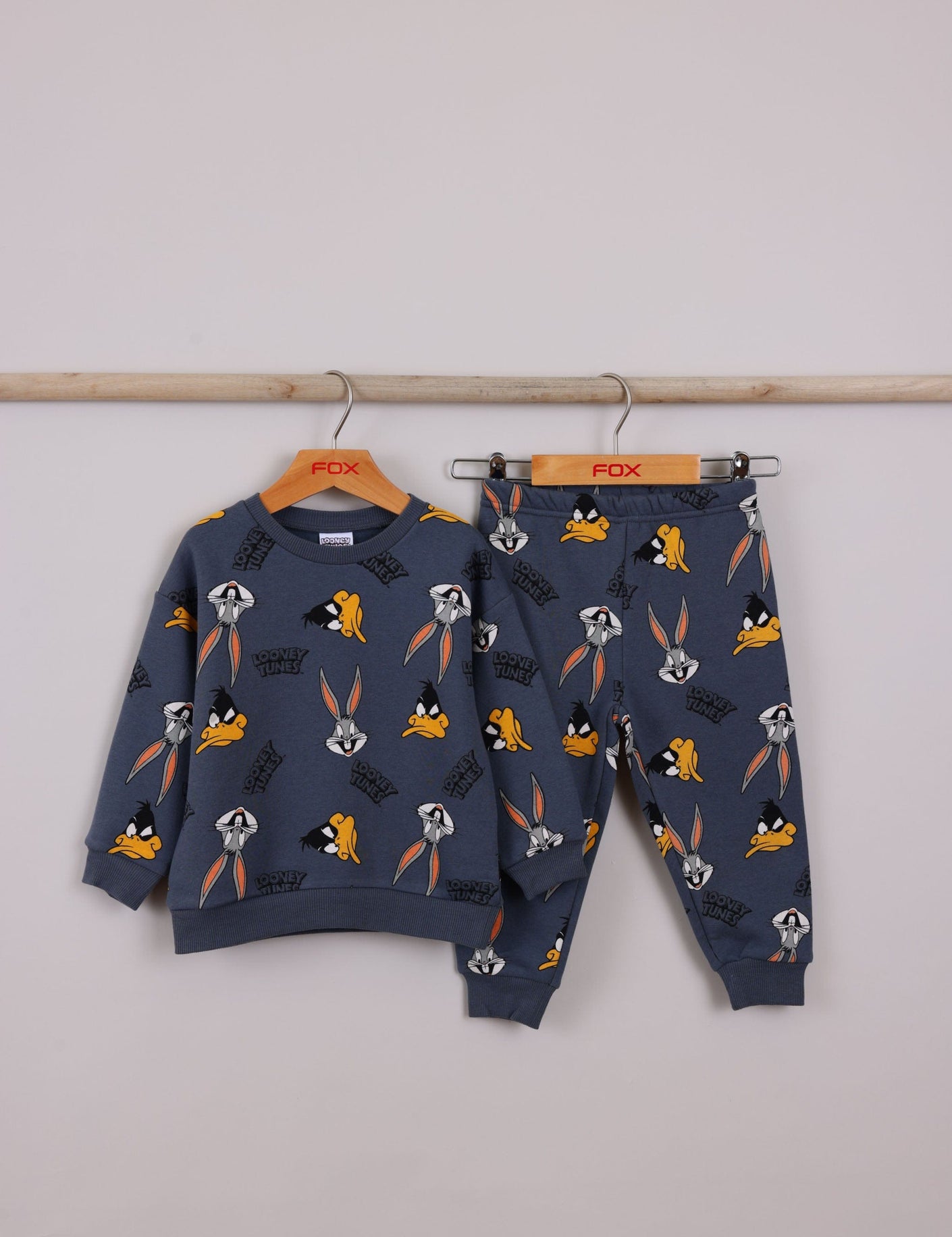 FOX תינוקות בנים אחר פיג'מה ממותגת לוני טונס MINIME פיג'מה ממותגת לוני טונס MINIME