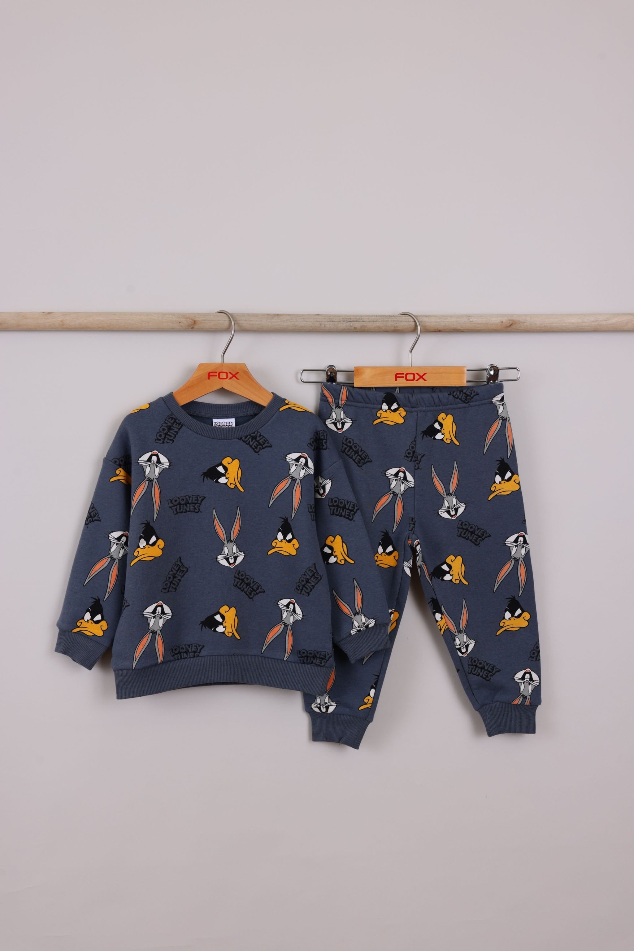 FOX תינוקות בנים אחר פיג'מה ממותגת לוני טונס MINIME פיג'מה ממותגת לוני טונס MINIME