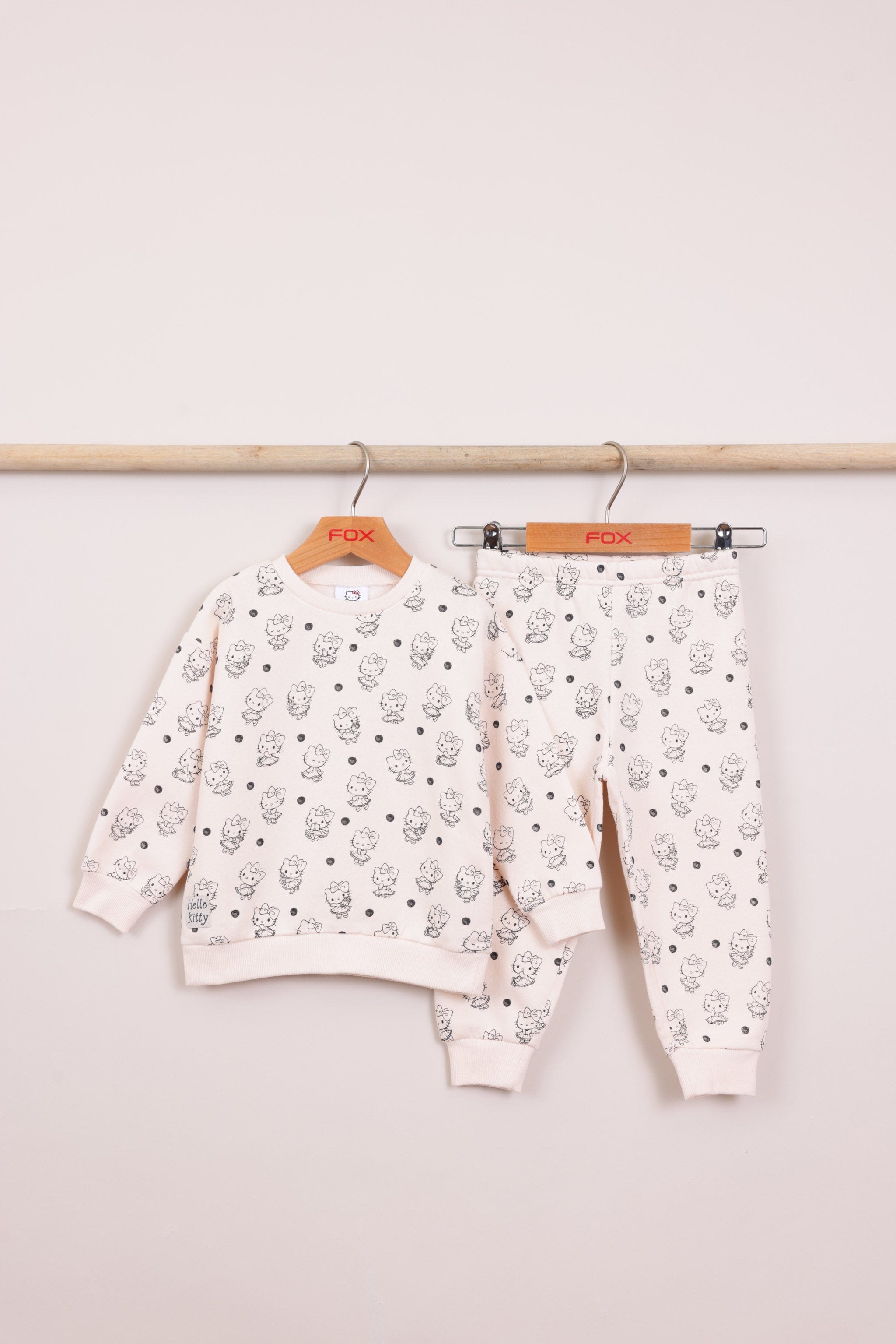 FOX תינוקות בנות אחר פיג'מה פוטר ממותגת הלו קיטי פיג'מה פוטר ממותגת הלו קיטי