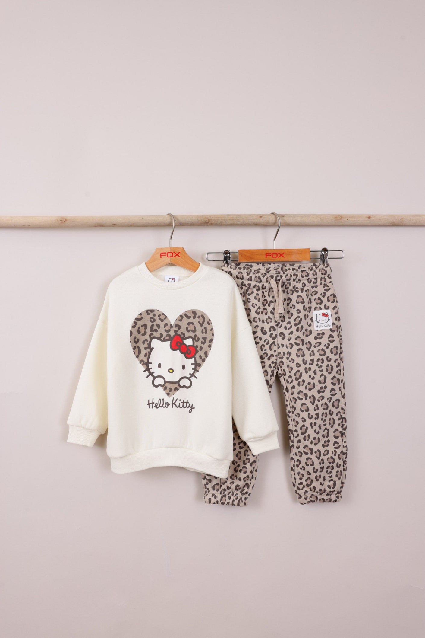 FOX תינוקות בנות אחר חליפת פוטר ממותגת הלו קיטי חליפת פוטר ממותגת הלו קיטי