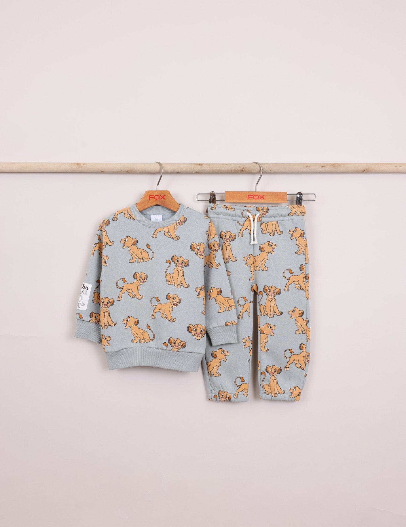 FOX תינוקות בנים פוטרים חליפת פוטר ממותגת מלך האריות חליפת פוטר ממותגת מלך האריות