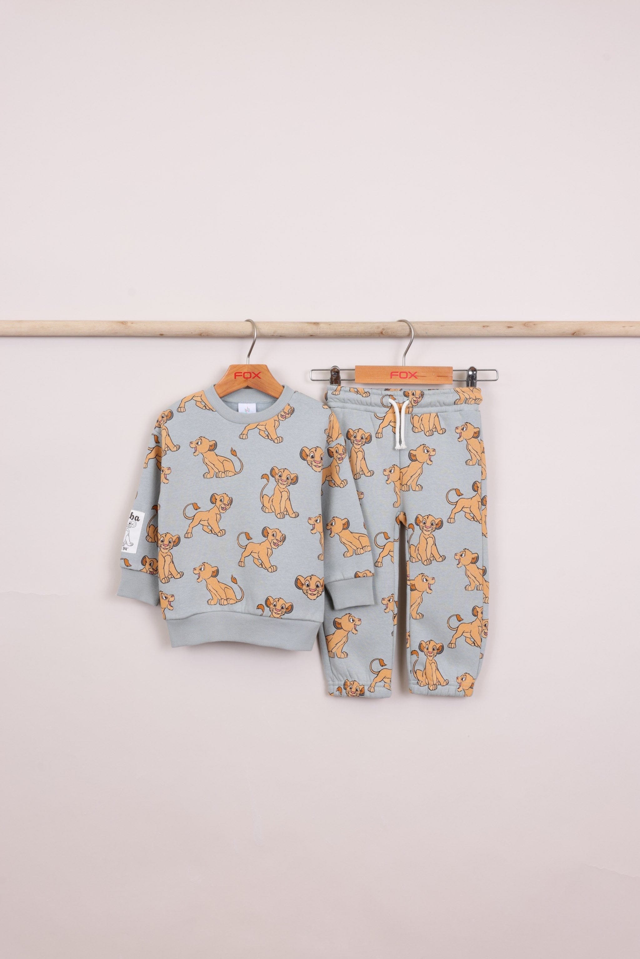 FOX תינוקות בנים פוטרים חליפת פוטר ממותגת מלך האריות חליפת פוטר ממותגת מלך האריות