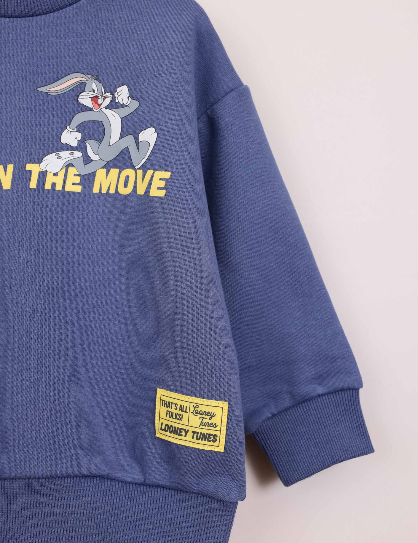 FOX תינוקות בנים פוטרים חליפת פוטר ממותגת לוני טונס חליפת פוטר ממותגת לוני טונס