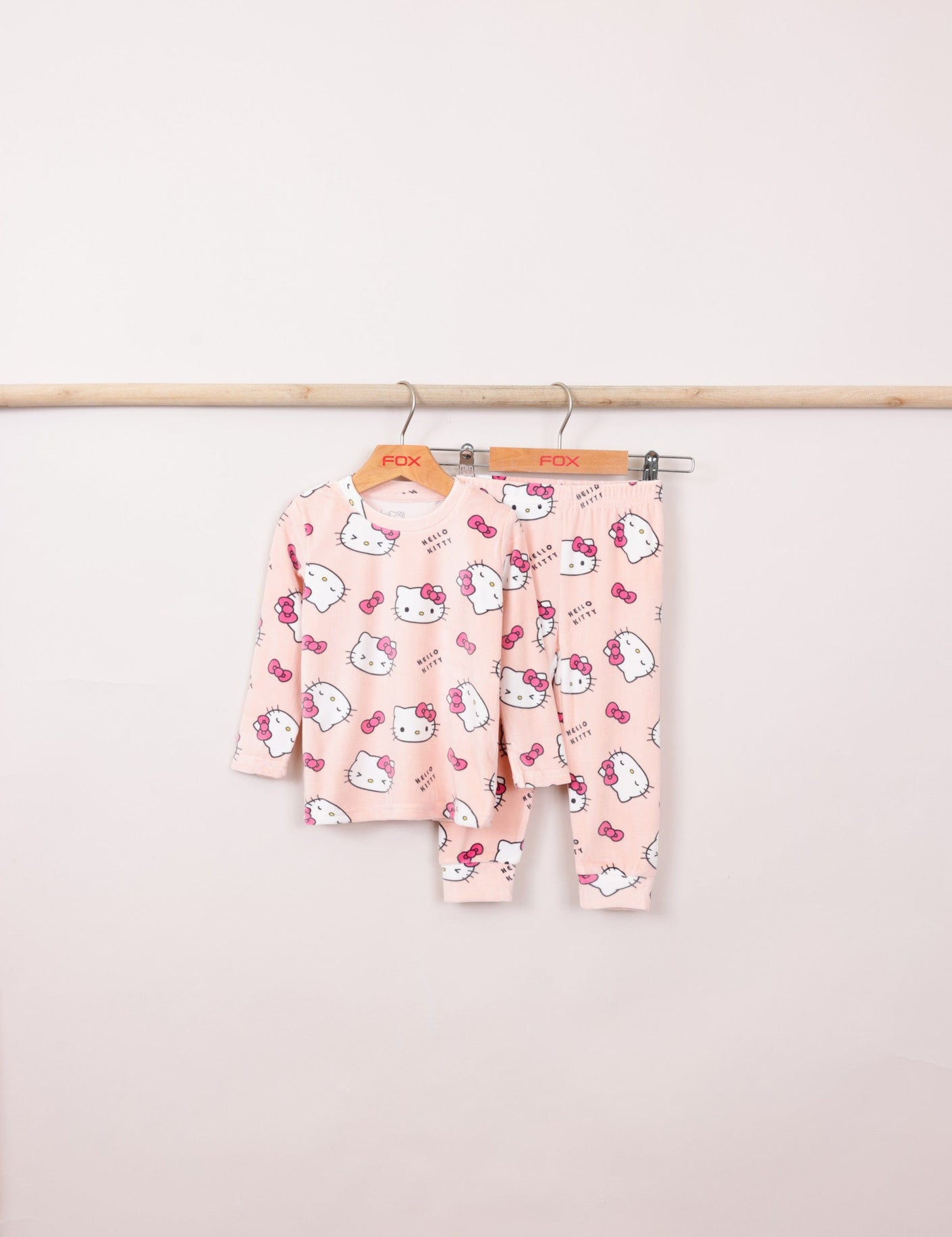 FOX תינוקות בנות אחר פיג'מה ממותגת הלו קיטי MINIME פיג'מה ממותגת הלו קיטי MINIME