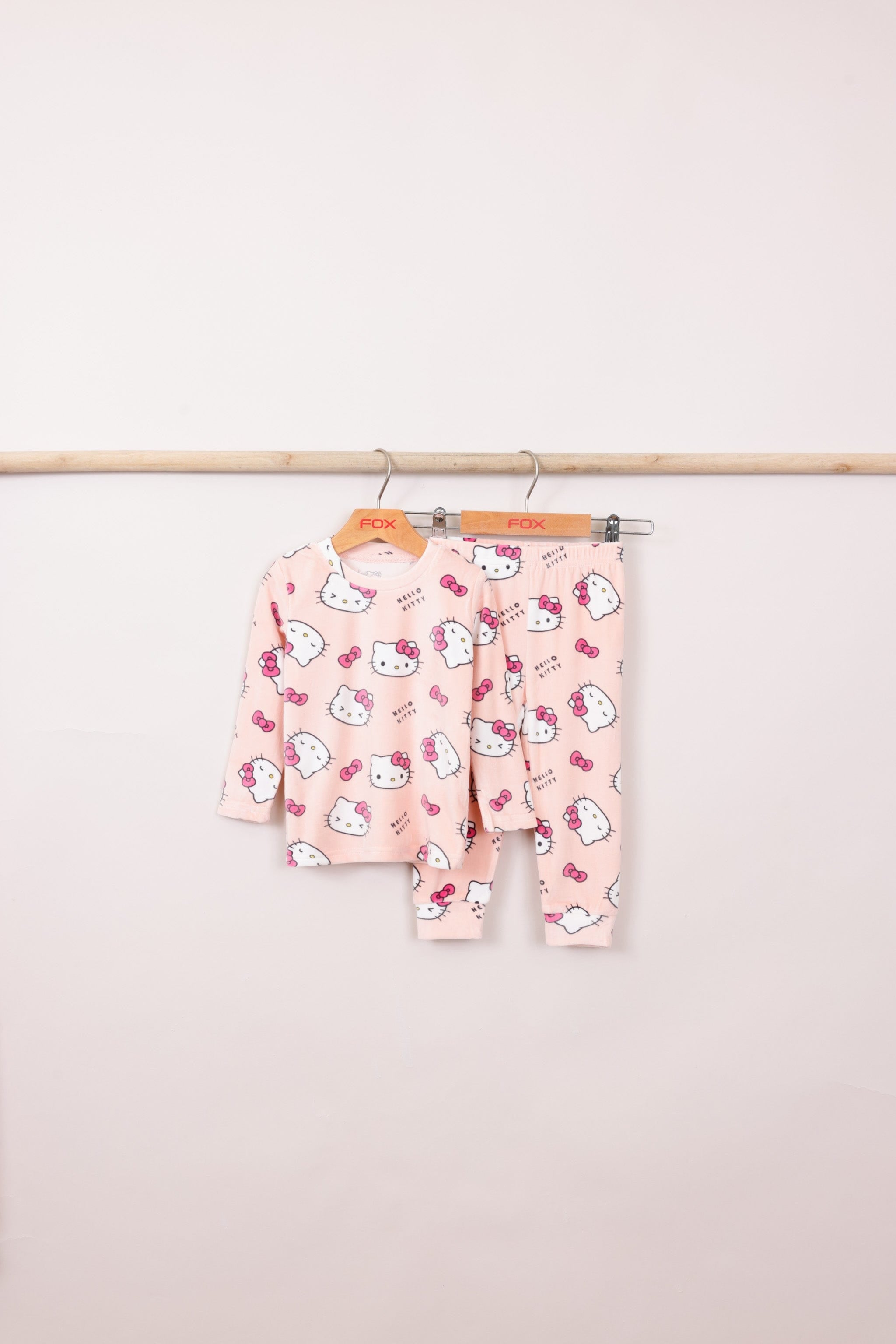 FOX תינוקות בנות אחר פיג'מה ממותגת הלו קיטי MINIME פיג'מה ממותגת הלו קיטי MINIME