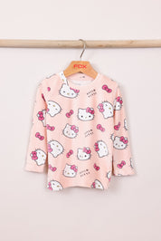 FOX תינוקות בנות אחר פיג'מה ממותגת הלו קיטי MINIME פיג'מה ממותגת הלו קיטי MINIME