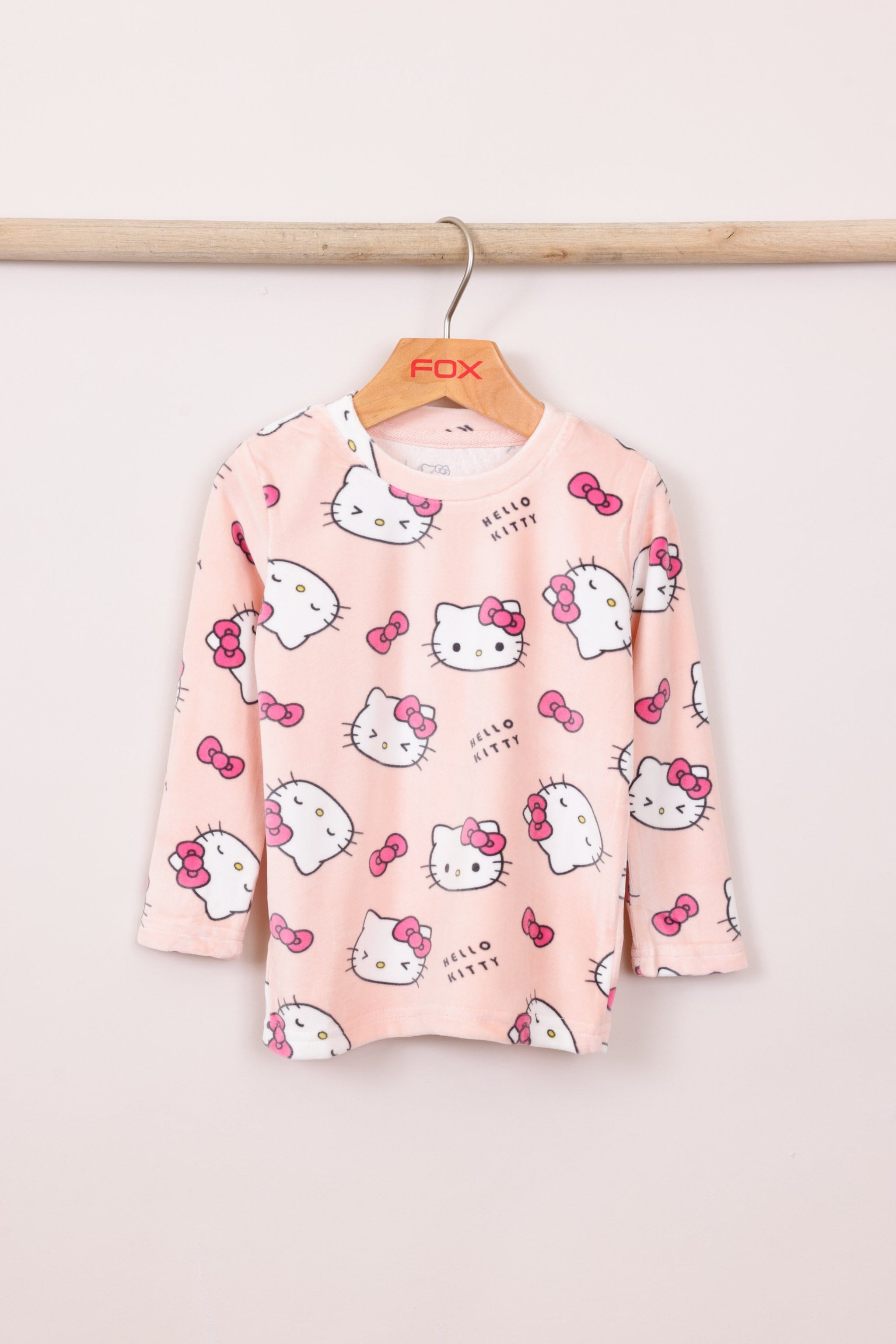 FOX תינוקות בנות אחר פיג'מה ממותגת הלו קיטי MINIME פיג'מה ממותגת הלו קיטי MINIME