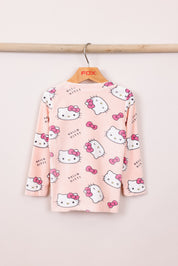 FOX תינוקות בנות אחר פיג'מה ממותגת הלו קיטי MINIME פיג'מה ממותגת הלו קיטי MINIME