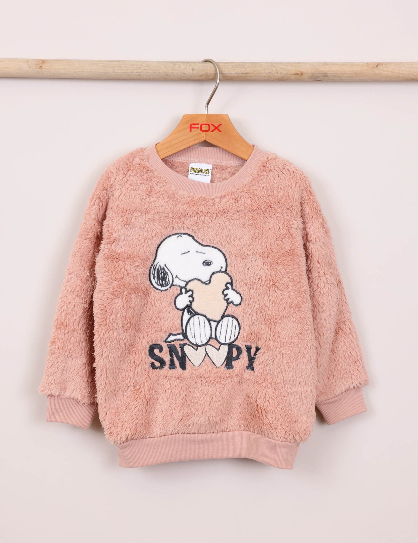 FOX תינוקות בנות אחר פיג'מה פליז ממותגת סנופי פיג'מה פליז ממותגת סנופי