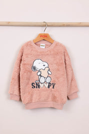 FOX תינוקות בנות אחר פיג'מה פליז ממותגת סנופי פיג'מה פליז ממותגת סנופי