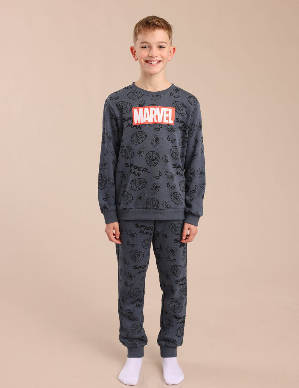 FOX בנים אחר פיג'מה ממותגת מארוול פיג'מה ממותגת מארוול
