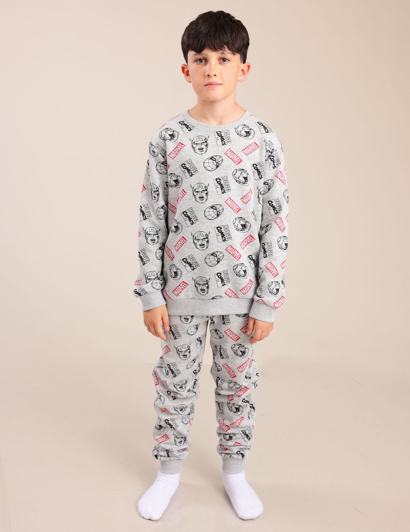 FOX בנים אחר פיג'מה ממותגת מארוול פיג'מה ממותגת מארוול