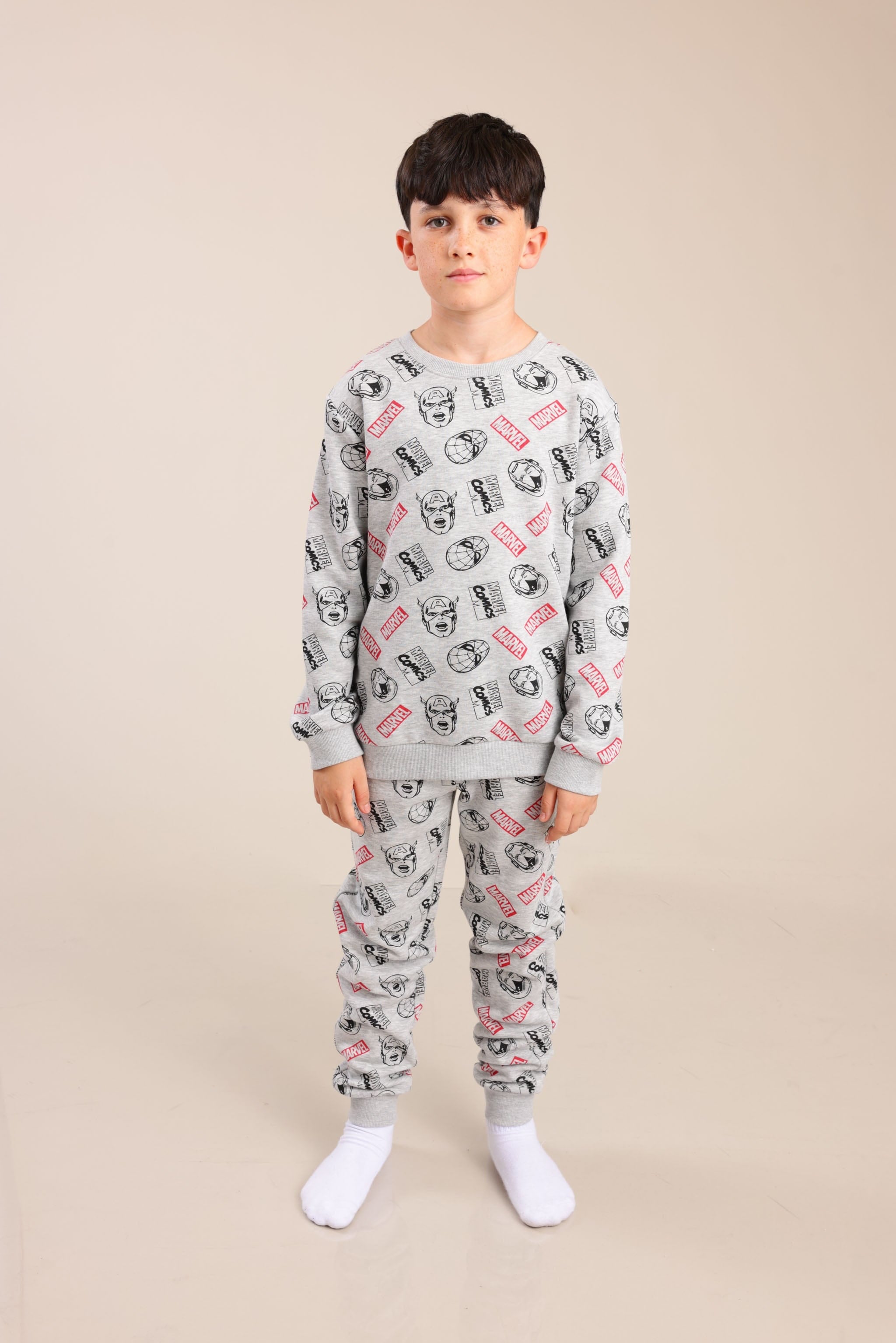 FOX בנים אחר פיג'מה ממותגת מארוול פיג'מה ממותגת מארוול