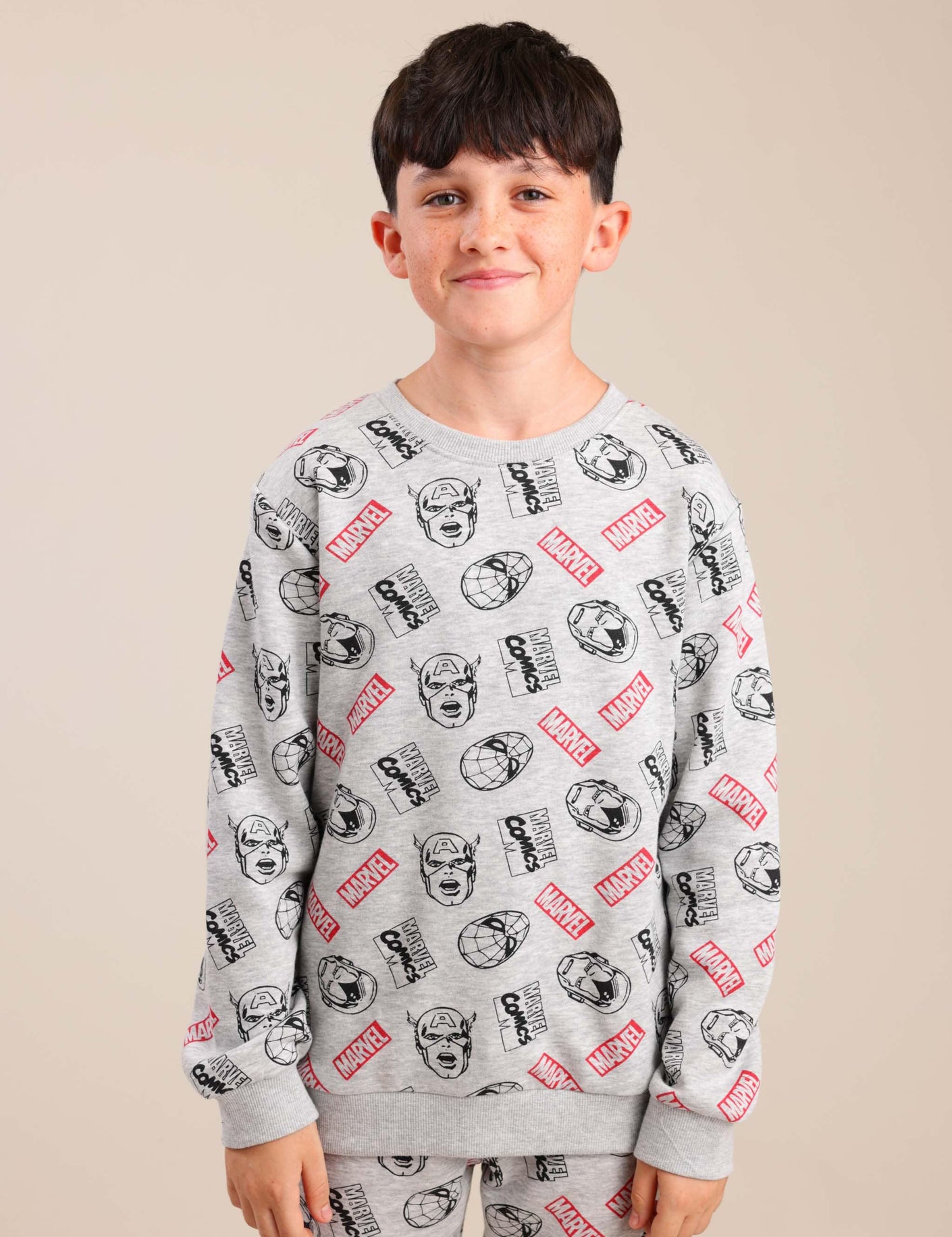 FOX בנים אחר פיג'מה ממותגת מארוול פיג'מה ממותגת מארוול