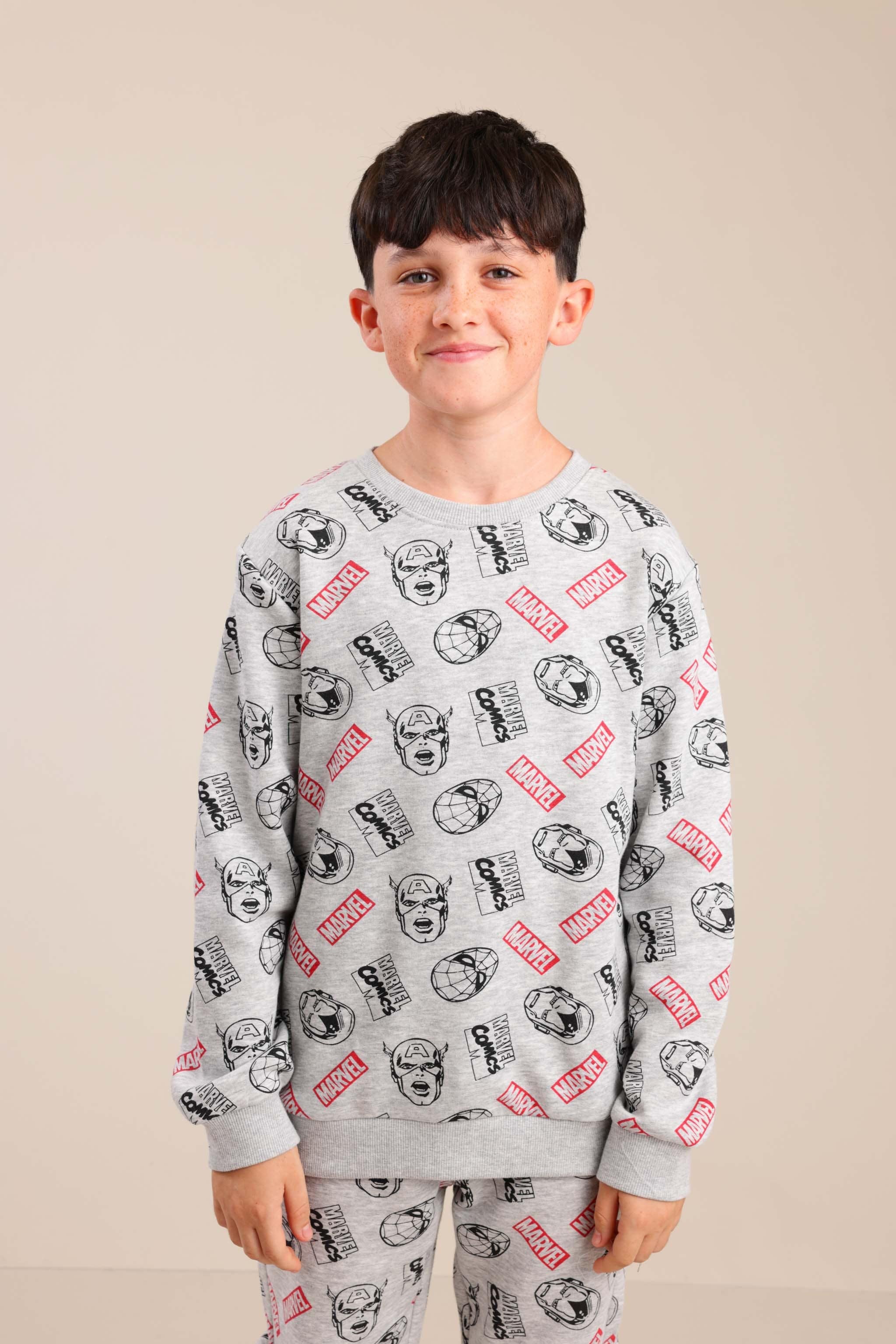 FOX בנים אחר פיג'מה ממותגת מארוול פיג'מה ממותגת מארוול