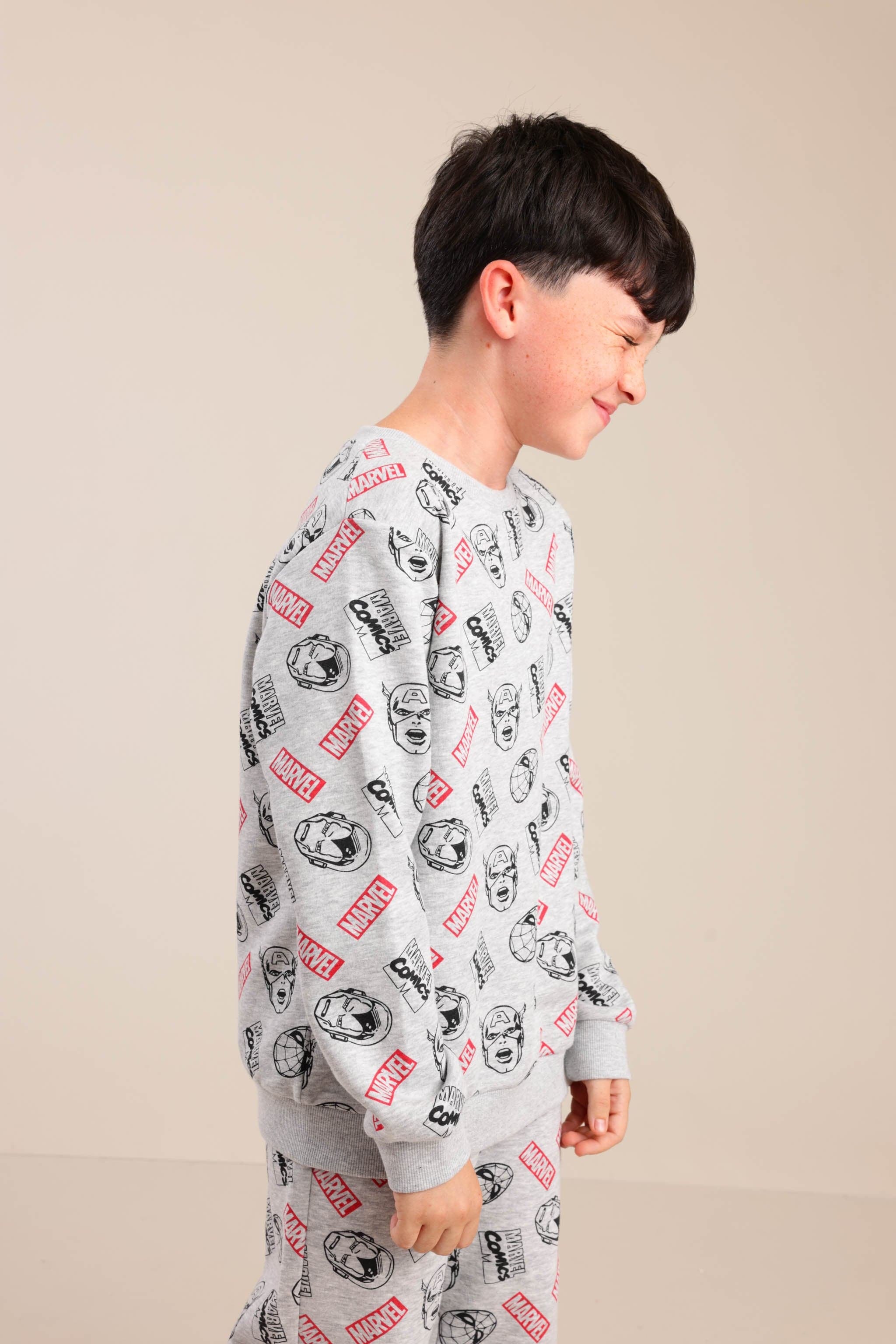 FOX בנים אחר פיג'מה ממותגת מארוול פיג'מה ממותגת מארוול