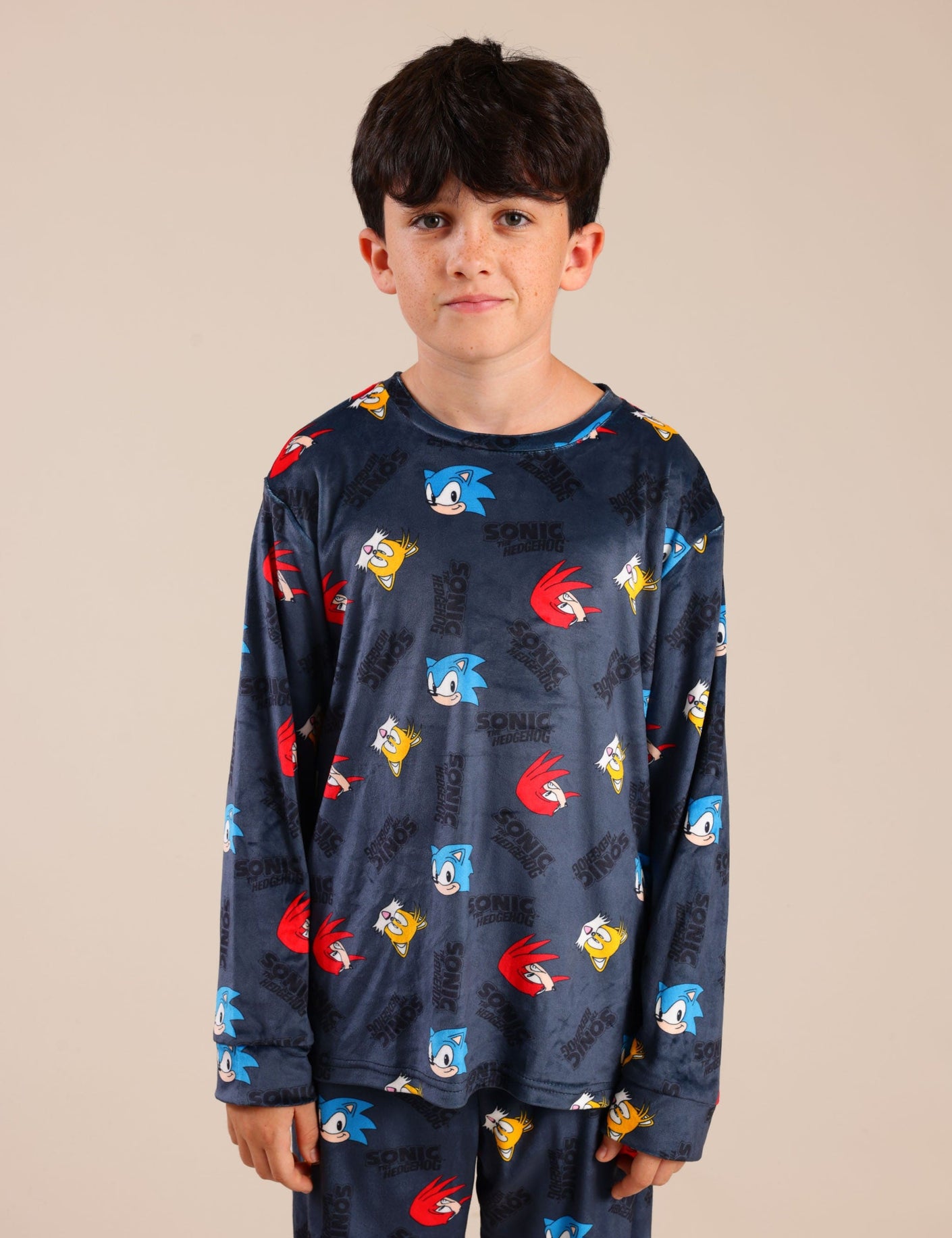 FOX בנים אחר פיג'מה ממותגת סוניק פיג'מה ממותגת סוניק