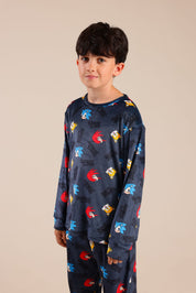 FOX בנים אחר פיג'מה ממותגת סוניק פיג'מה ממותגת סוניק