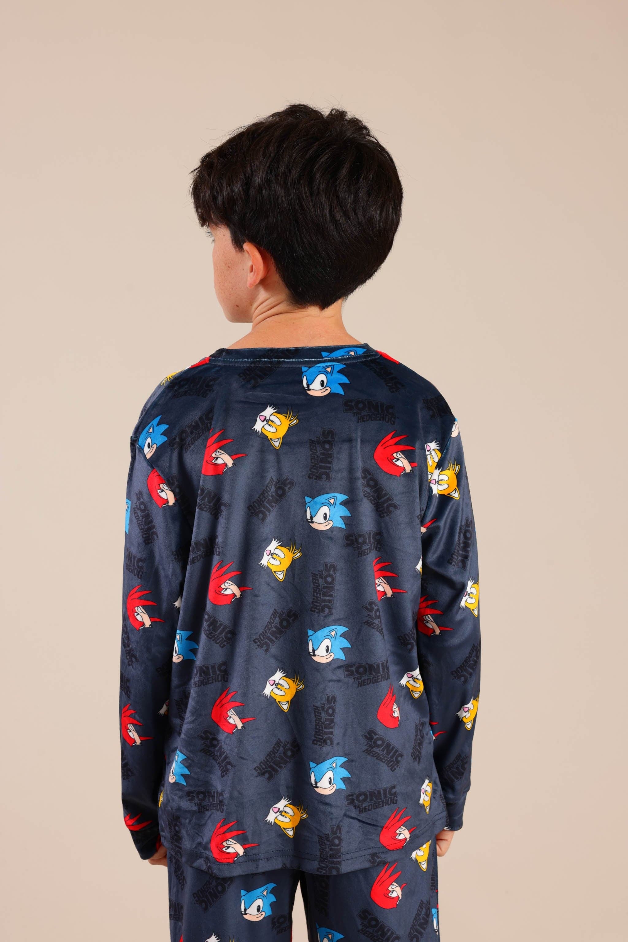 FOX בנים אחר פיג'מה ממותגת סוניק פיג'מה ממותגת סוניק
