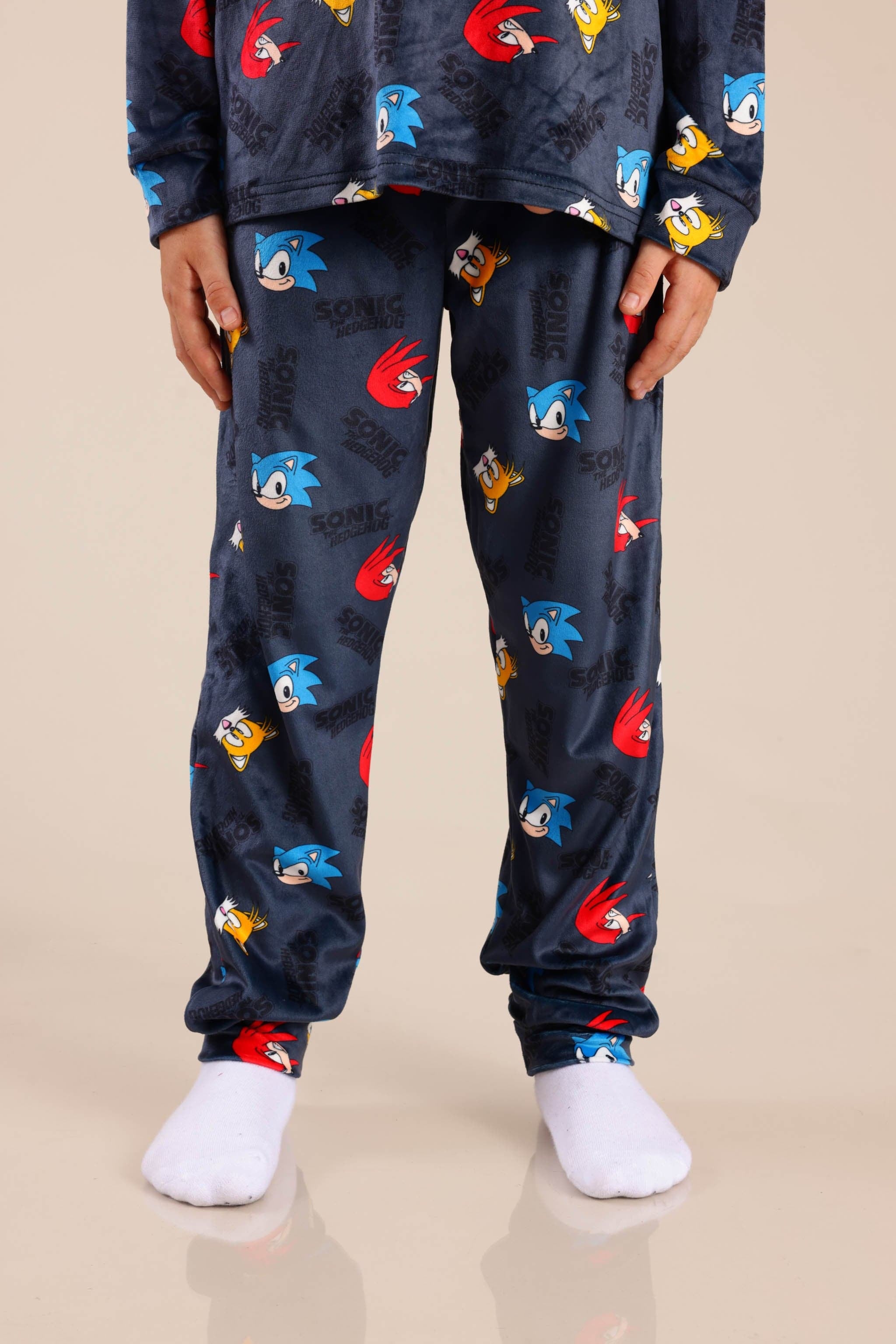 FOX בנים אחר פיג'מה ממותגת סוניק פיג'מה ממותגת סוניק