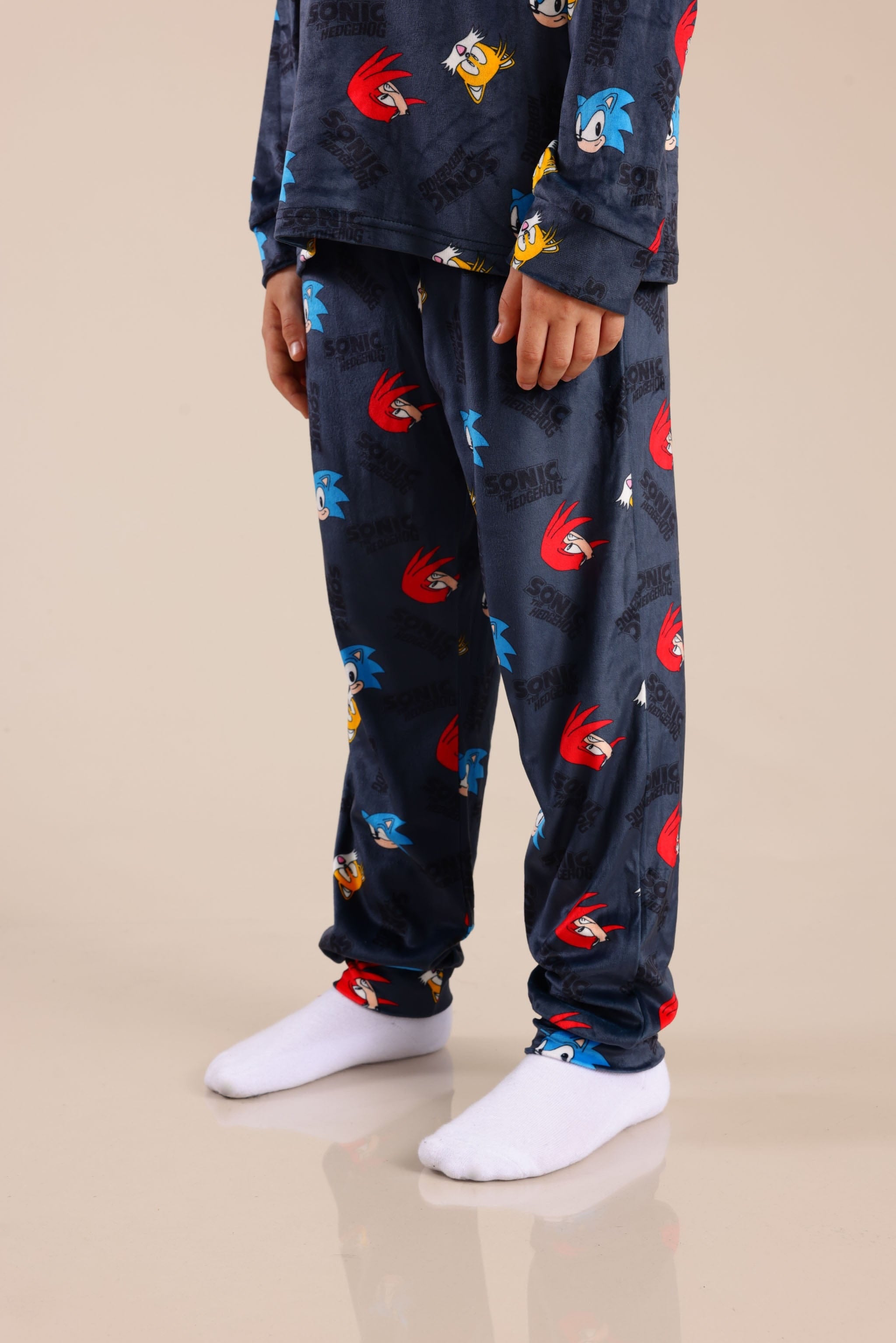 FOX בנים אחר פיג'מה ממותגת סוניק פיג'מה ממותגת סוניק