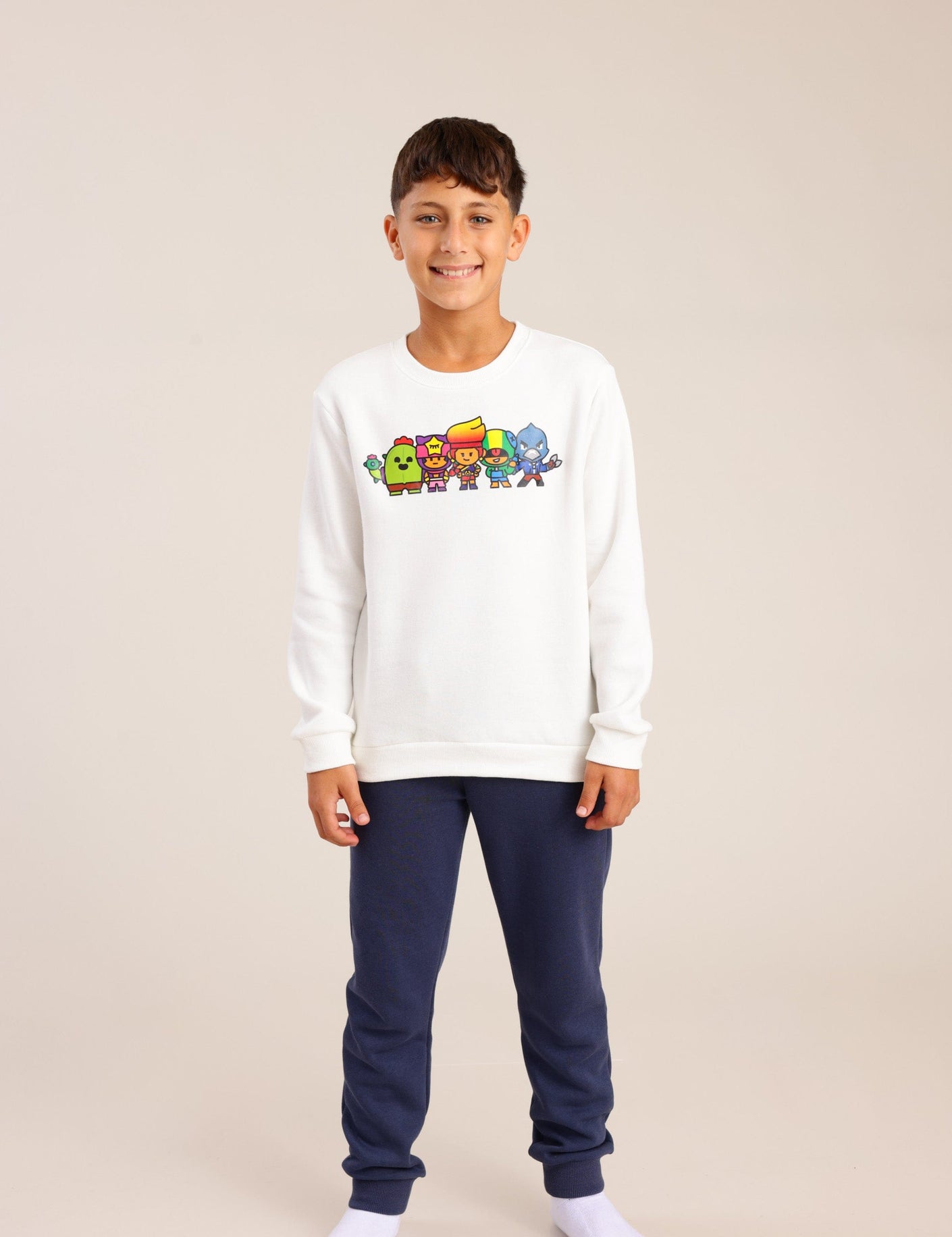 FOX בנים אחר פיג'מה ממותגת בראול סטארס פיג'מה ממותגת בראול סטארס